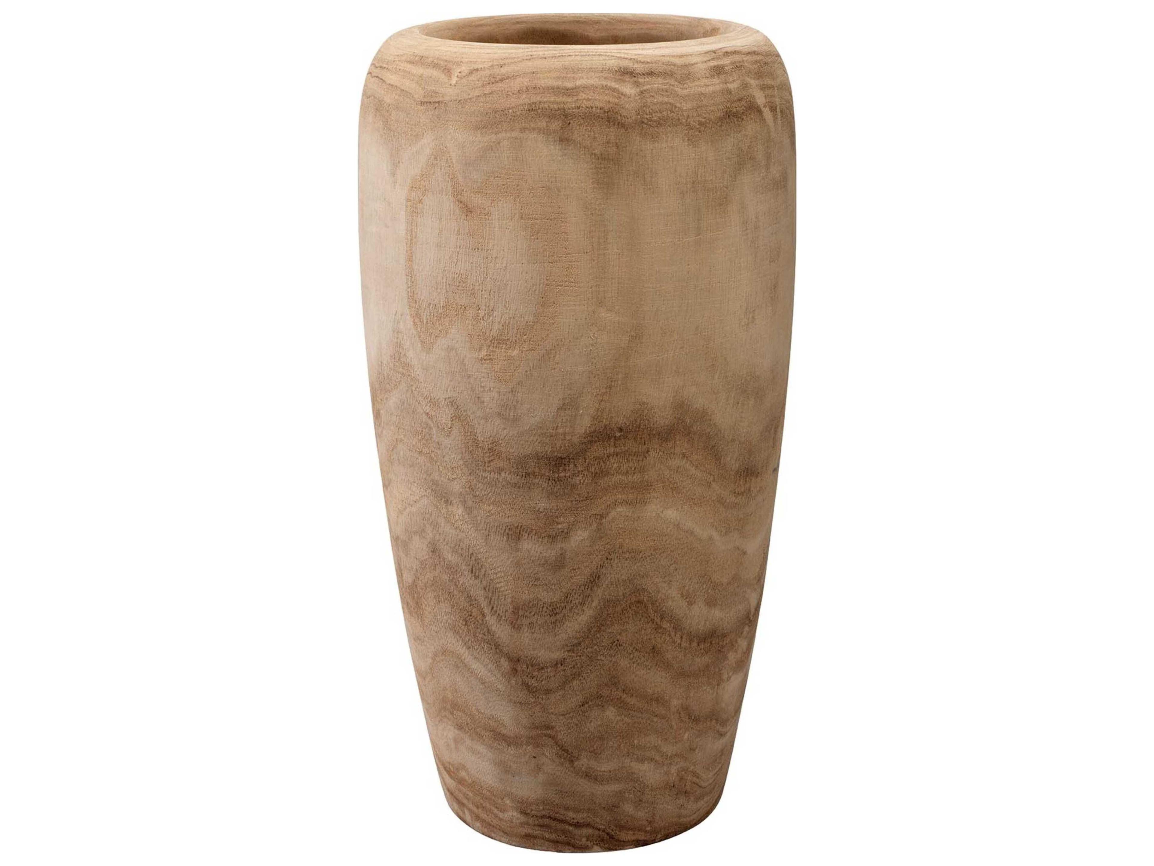 Natural Wood Vase