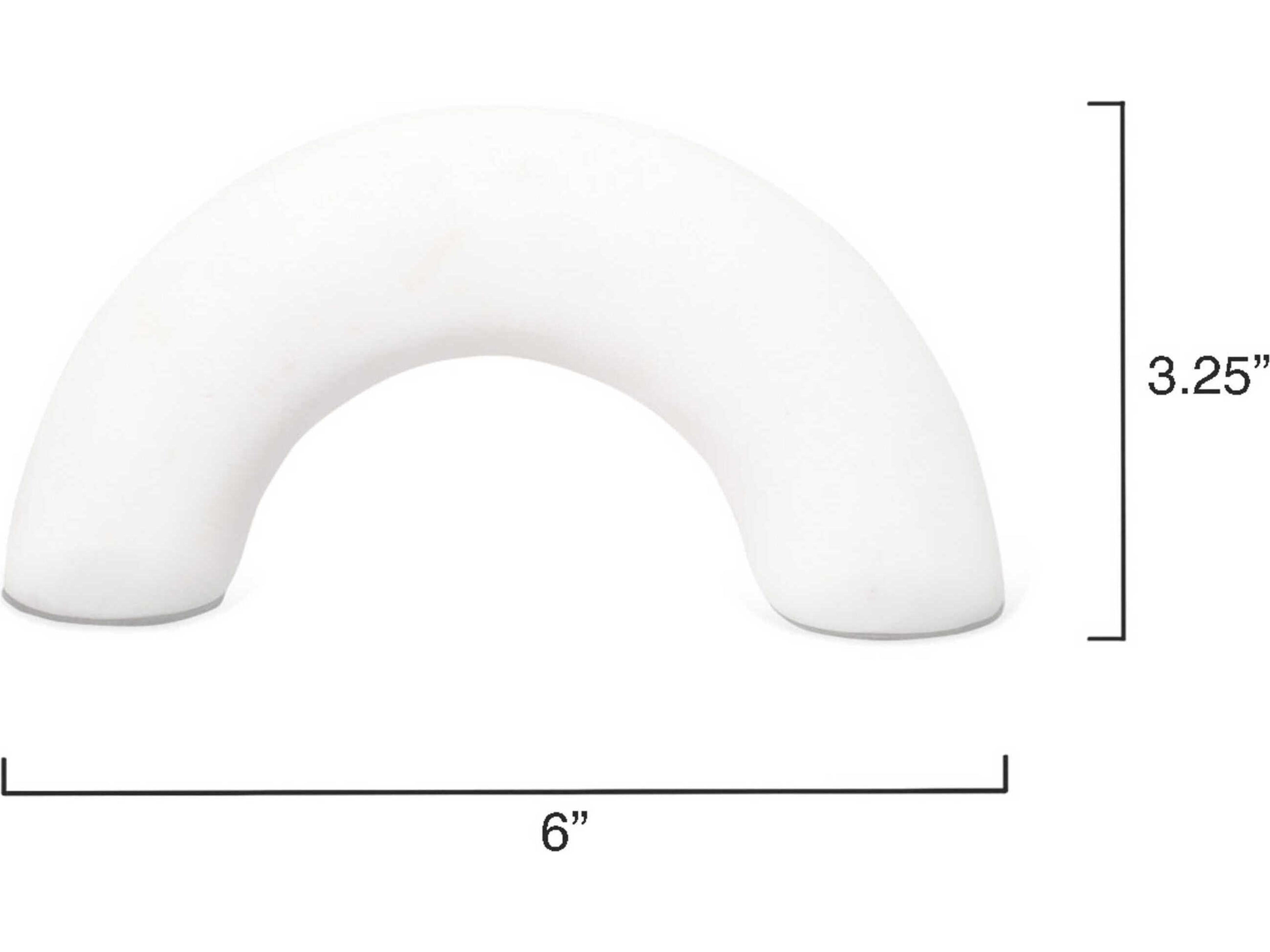 Jamie Young Ostrich White Marble 3" High Sculpture