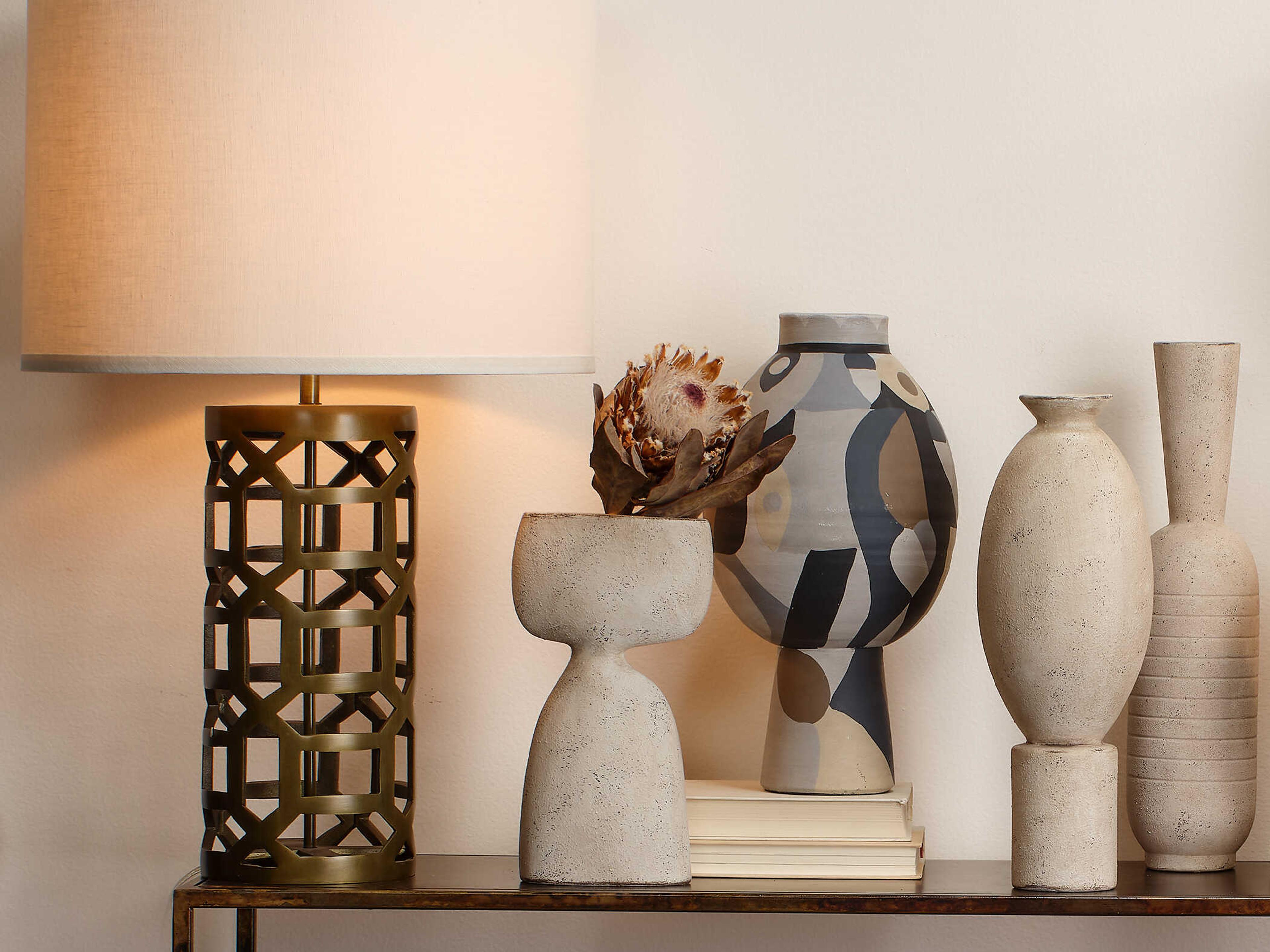 Jamie Young Pablo Neutral Medium Vase