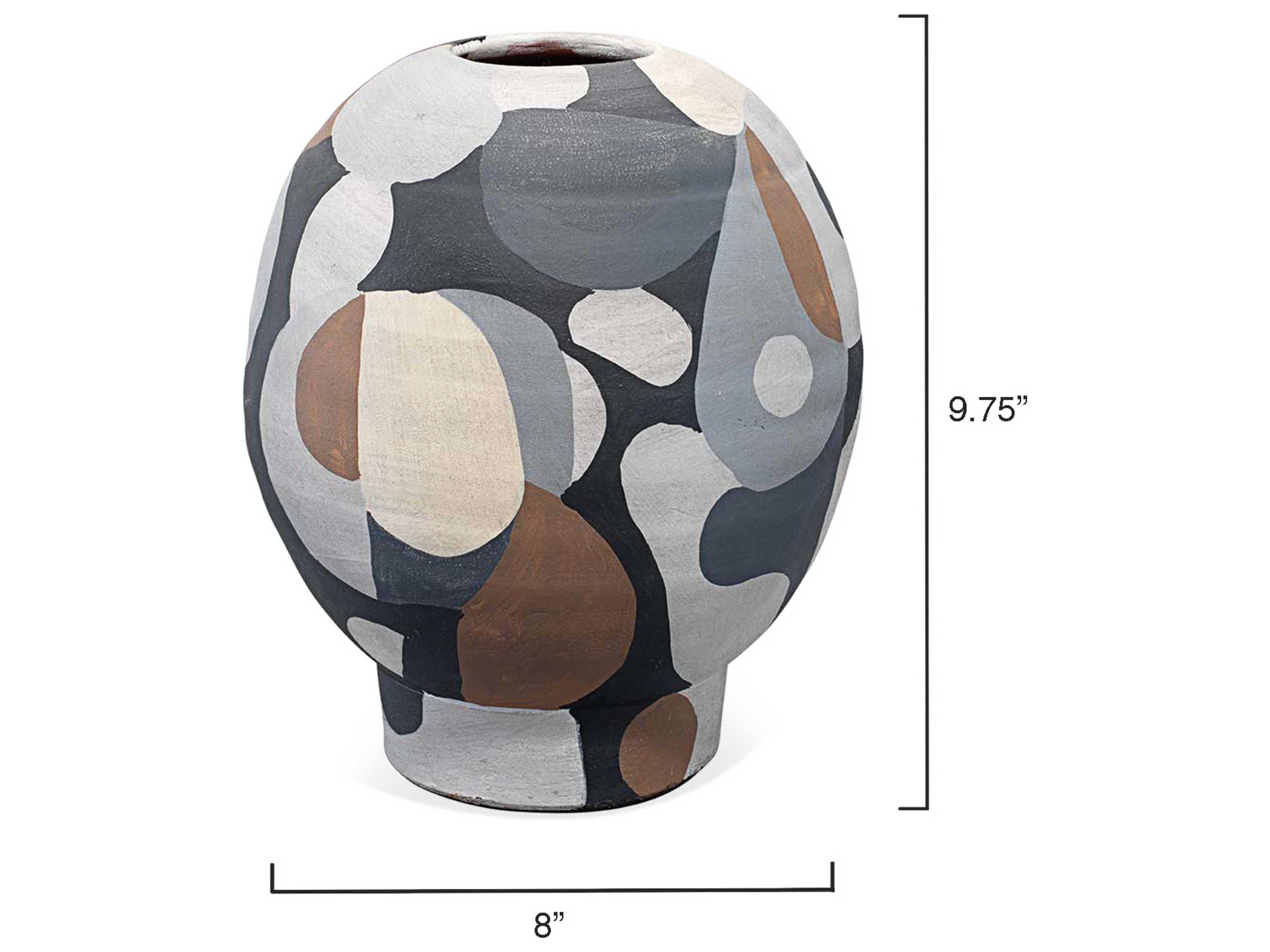 Jamie Young Pablo Neutral Short Vase
