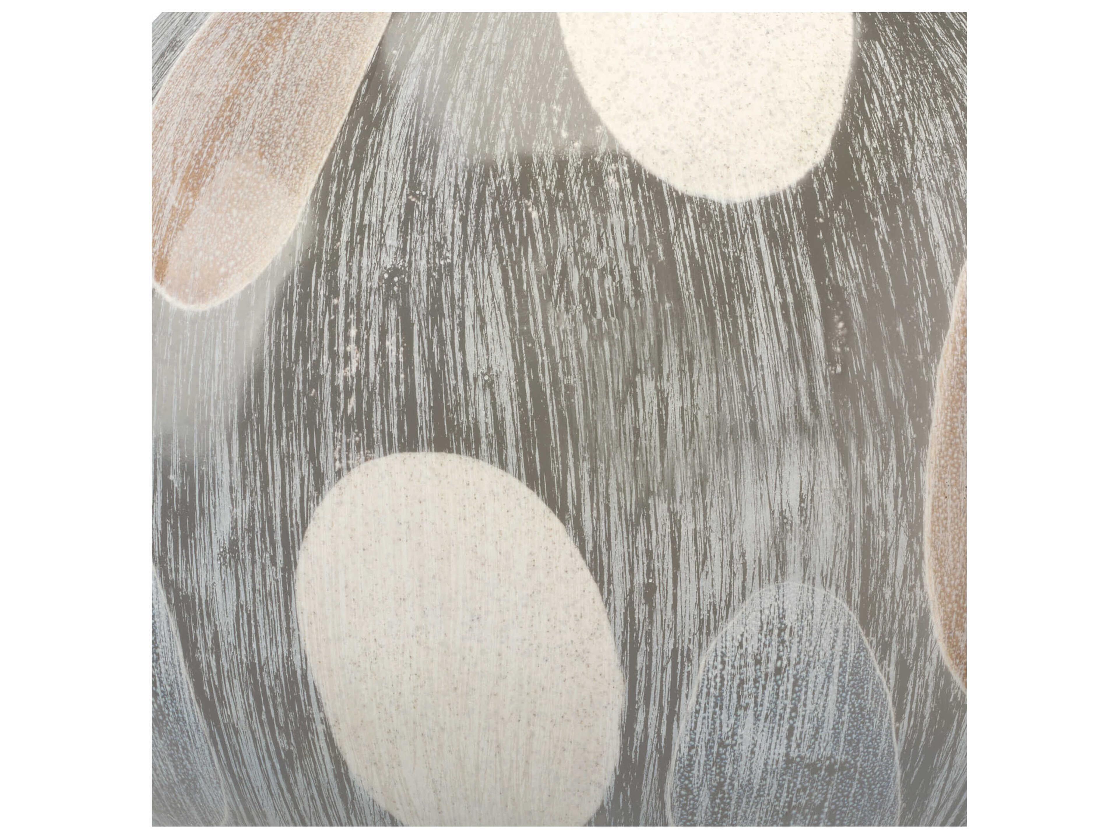 Jamie Young Cream / Blue 8" Painted Sphere