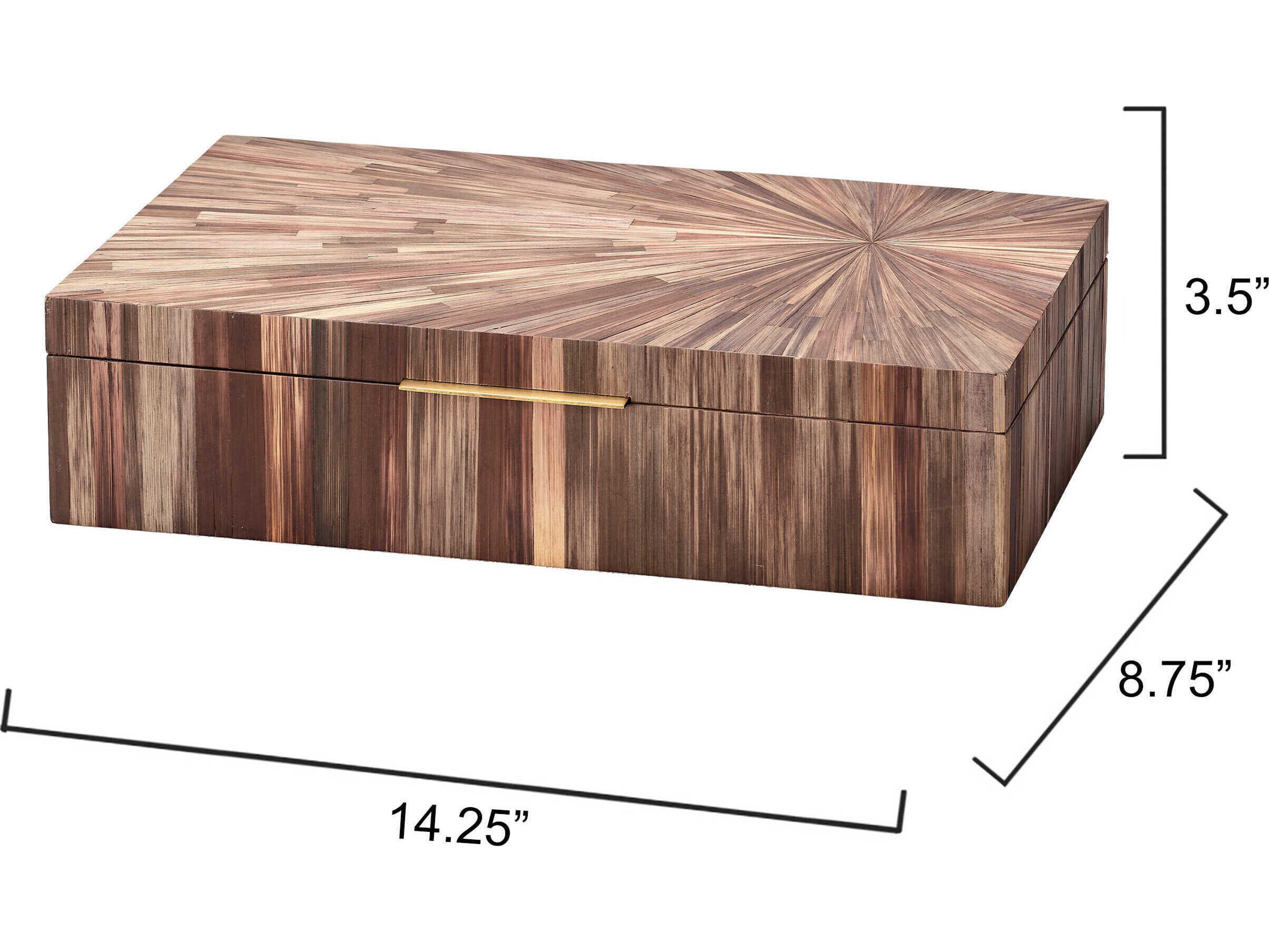 Jamie Young Palm Marquetry Box