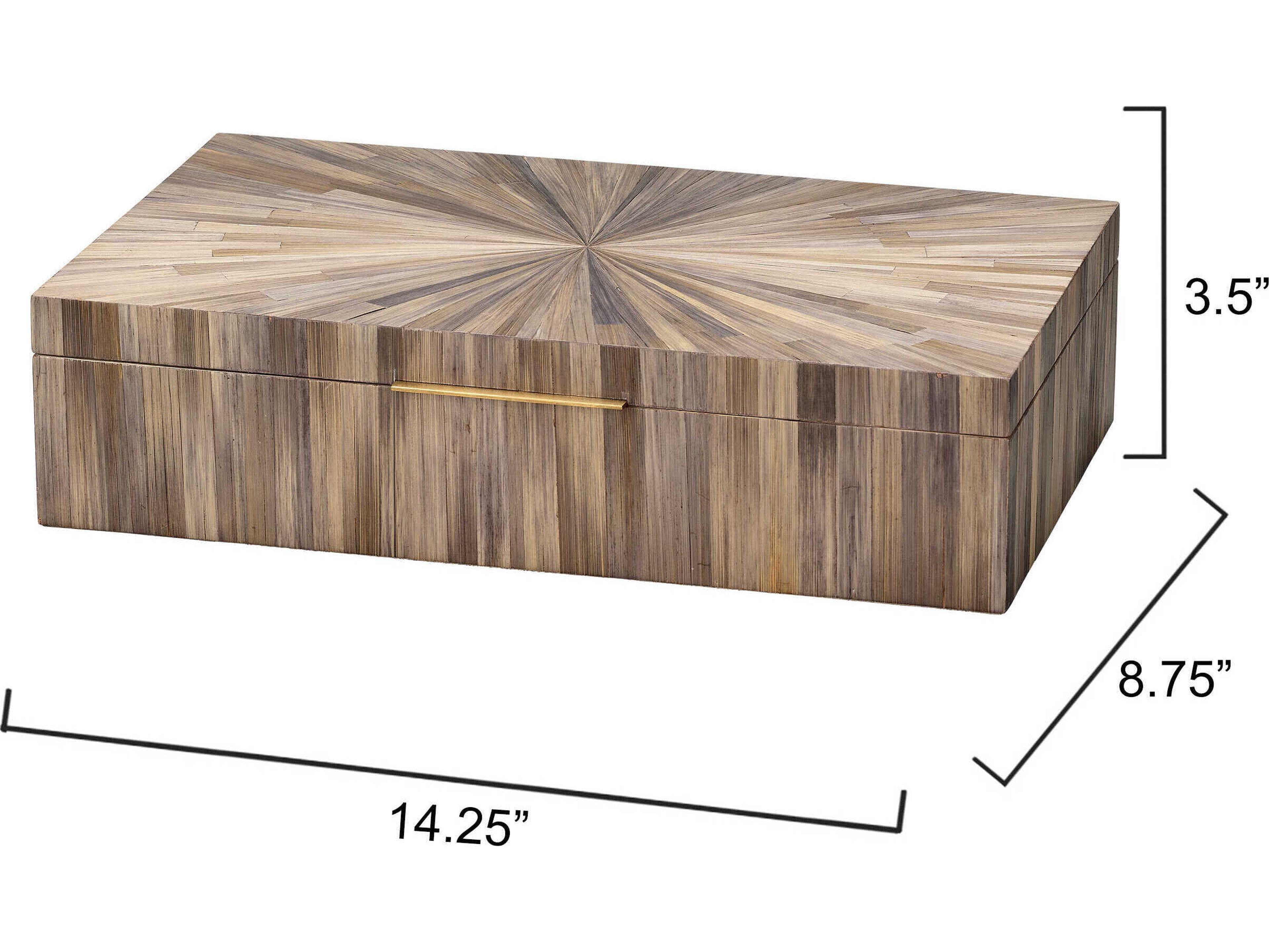 Jamie Young Palm Marquetry Box