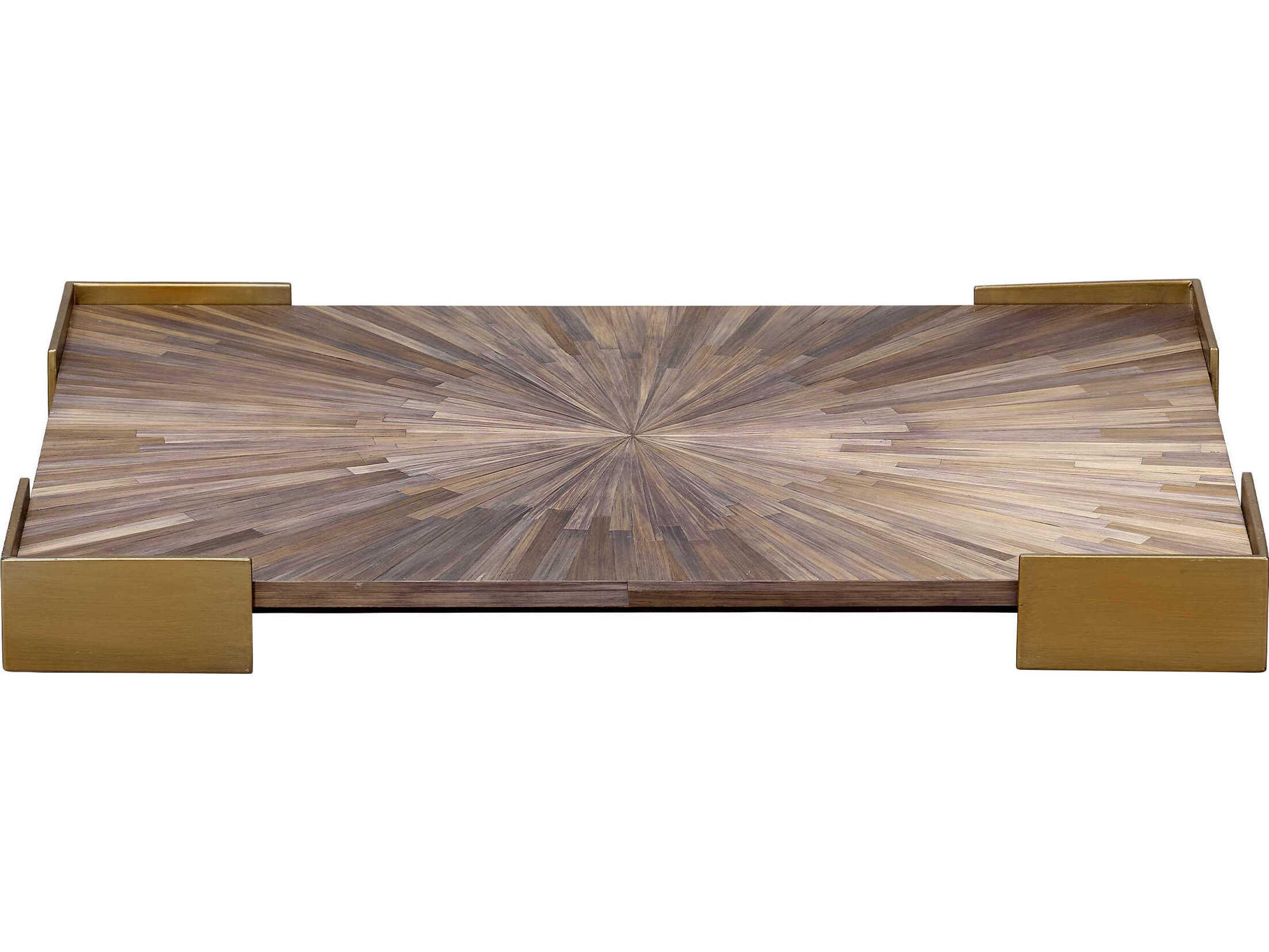 Jamie Young Palm Marquetry Tray