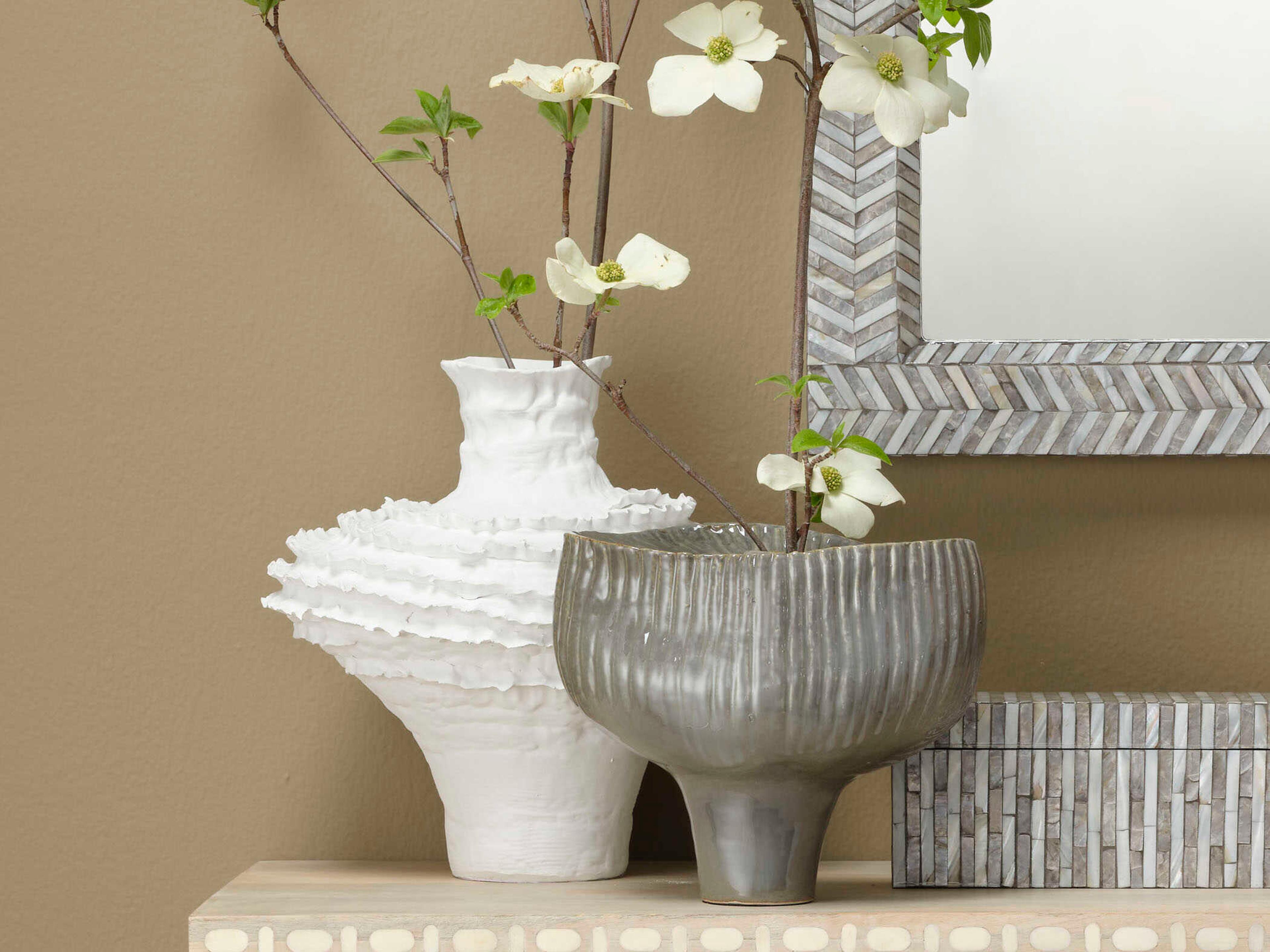 Jamie Young Plunge Grey Vase
