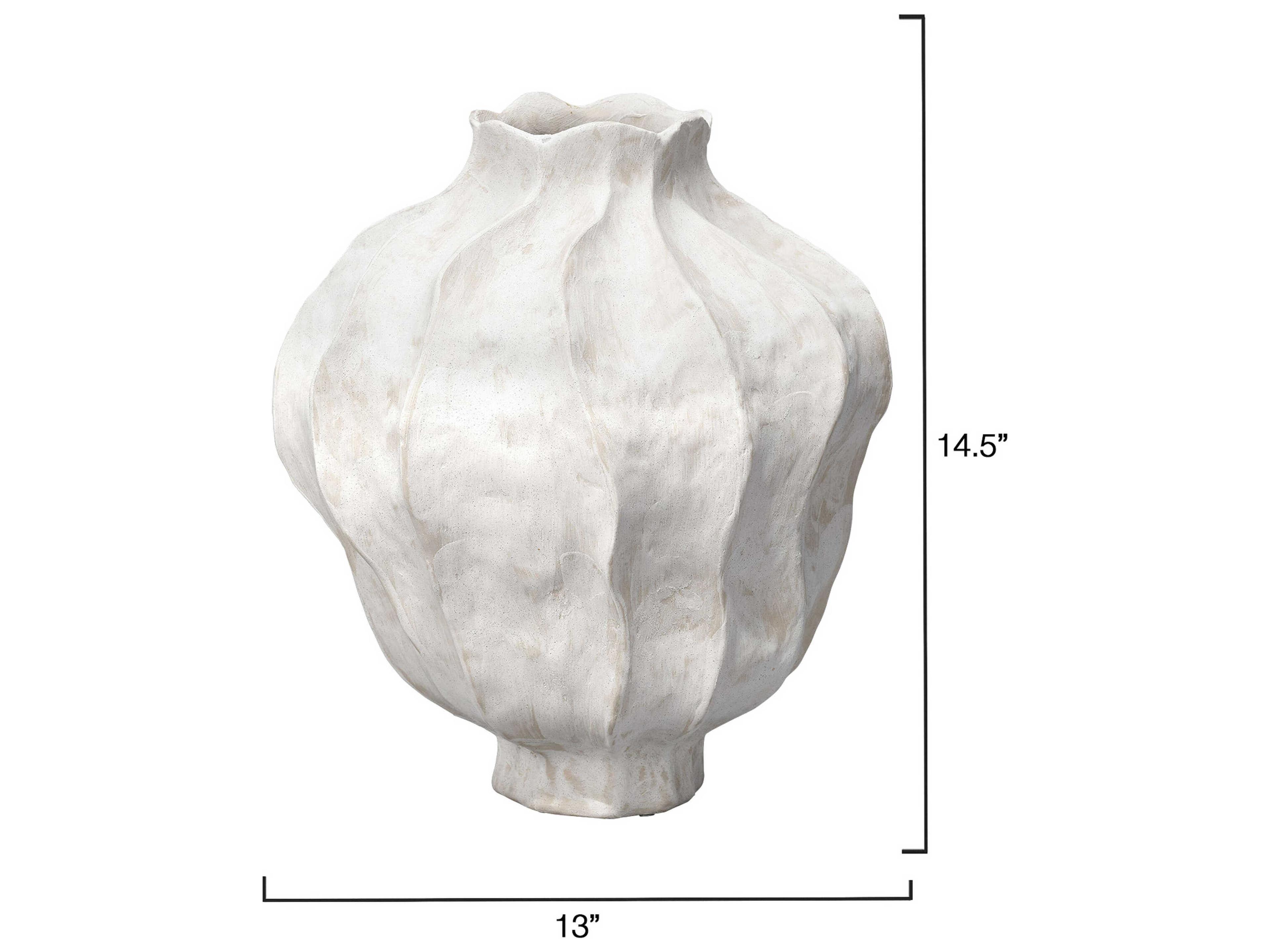 Jamie Young Poppy White Vase