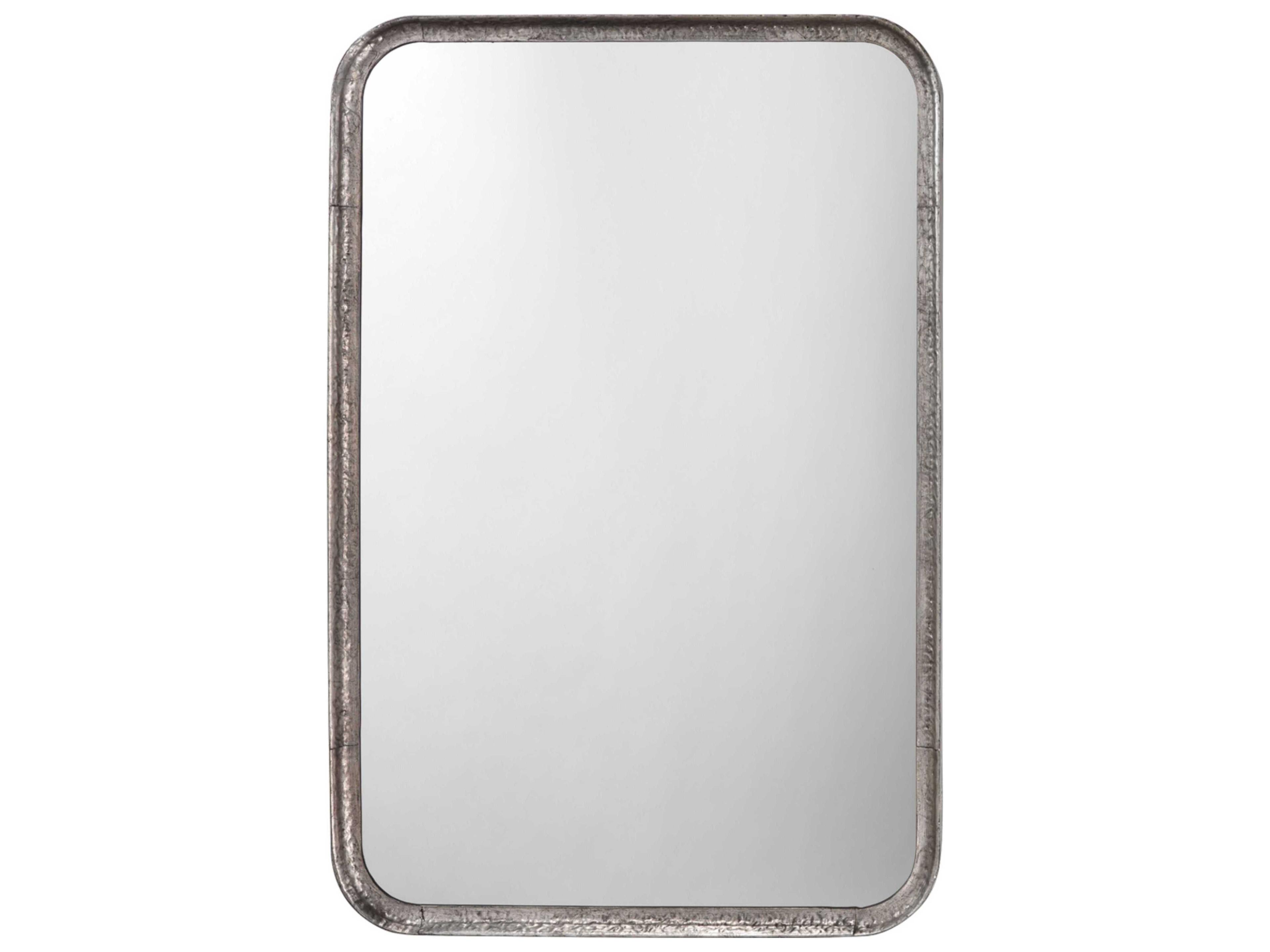Silver Leaf Rectangular Wall Mirror