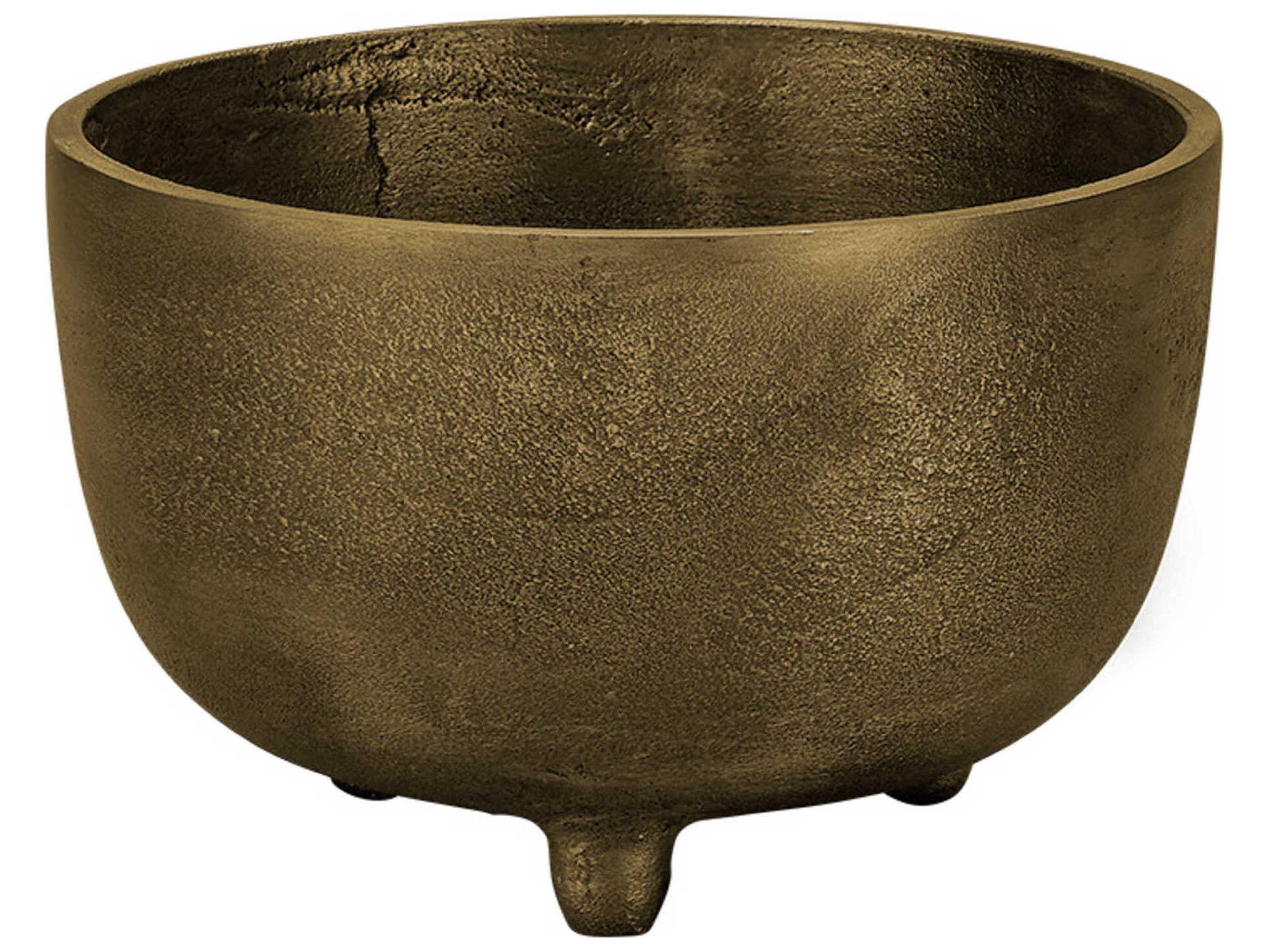 Antique Brass 6" Relic Footed Decorative Bowl