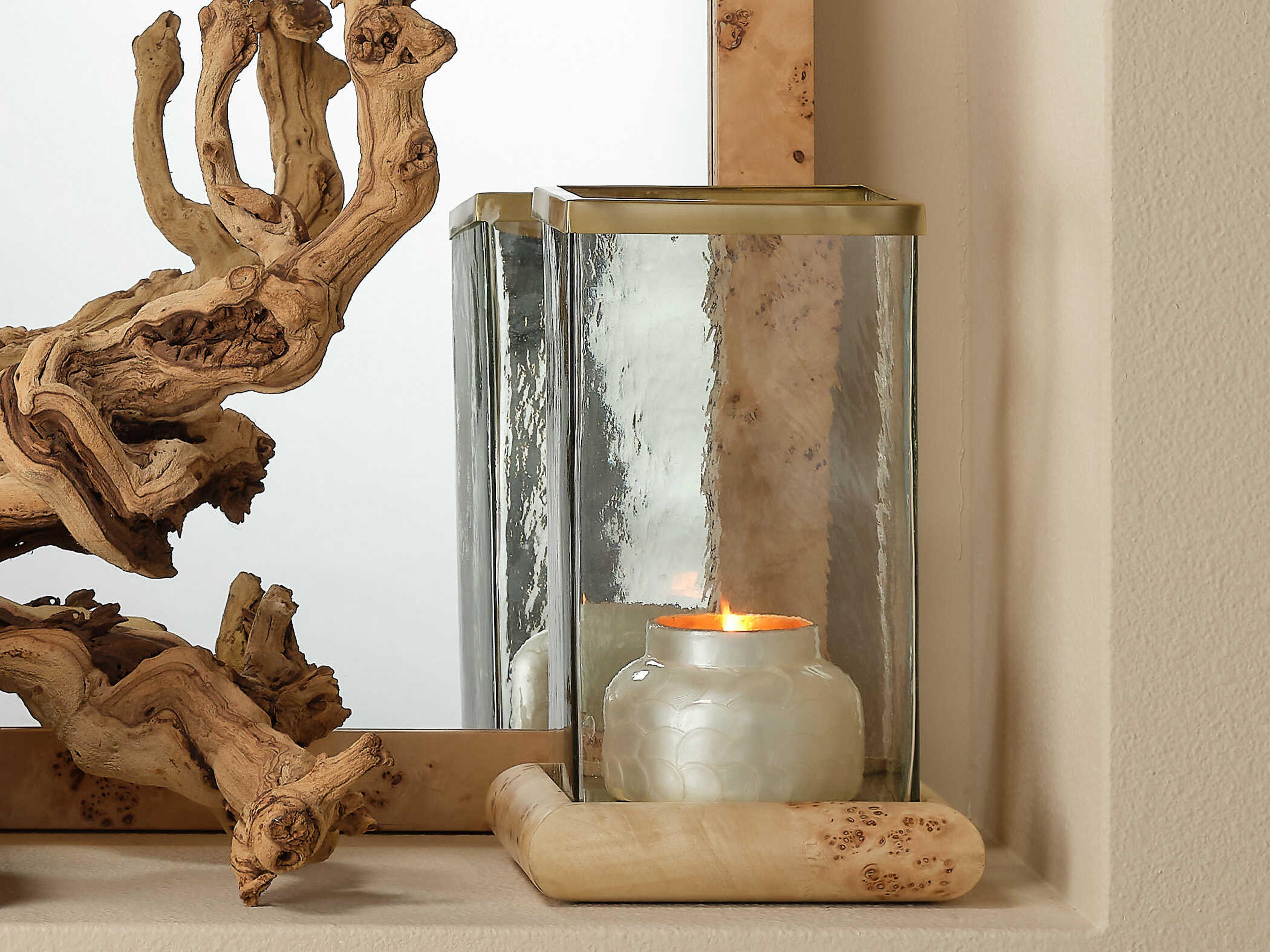 Jamie Young Rhine Brass / Natural Hurricane