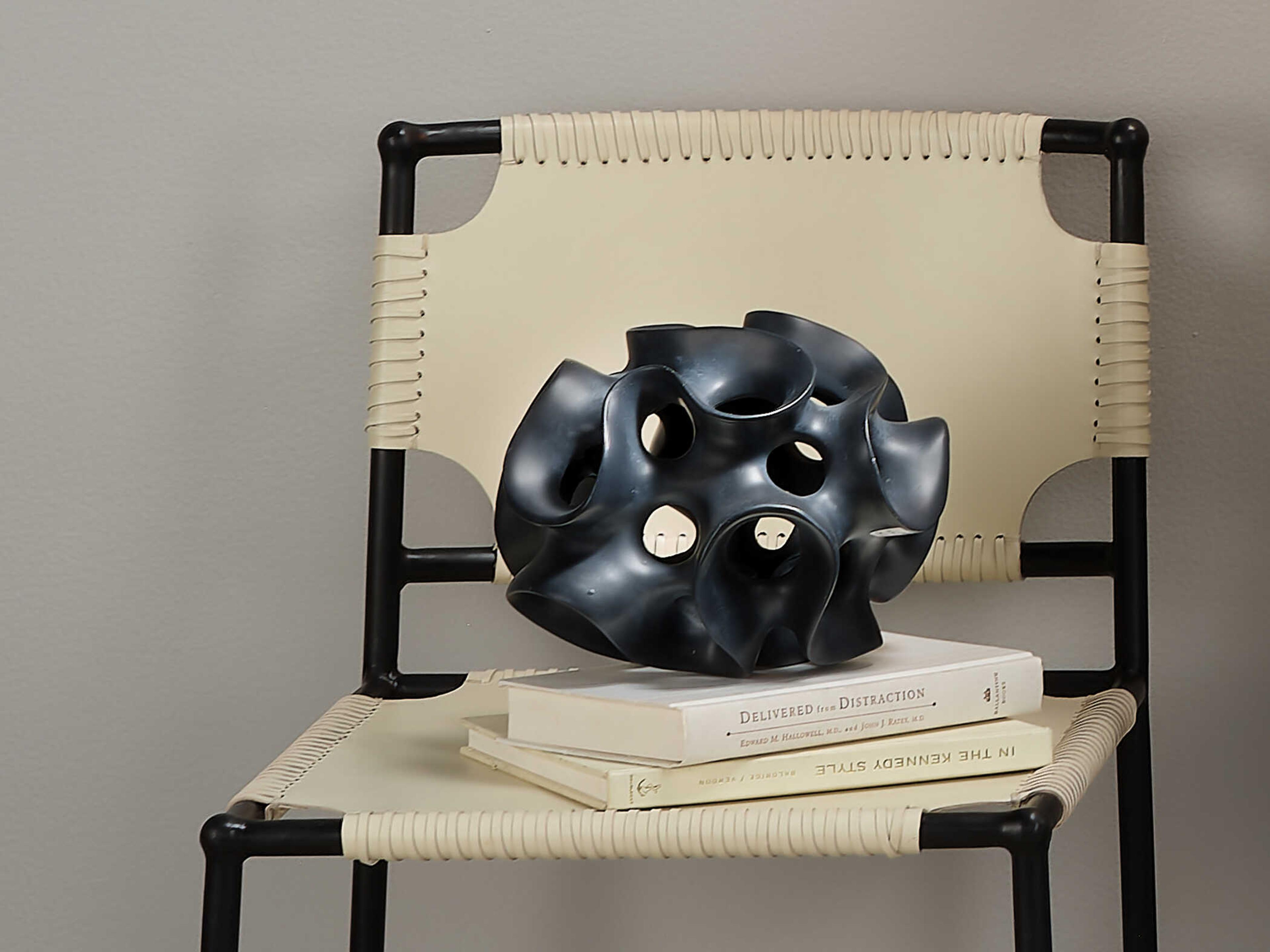 Jamie Young Black Ribbon Sphere