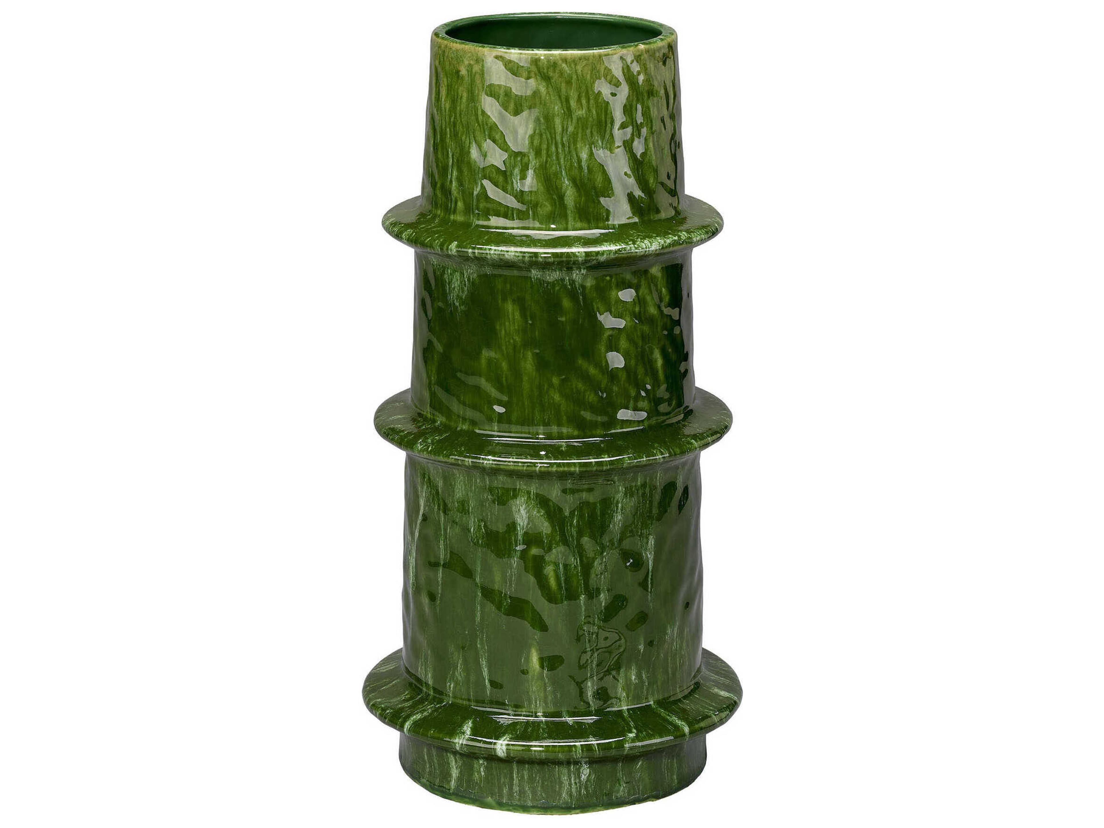 Saturn Green Vase