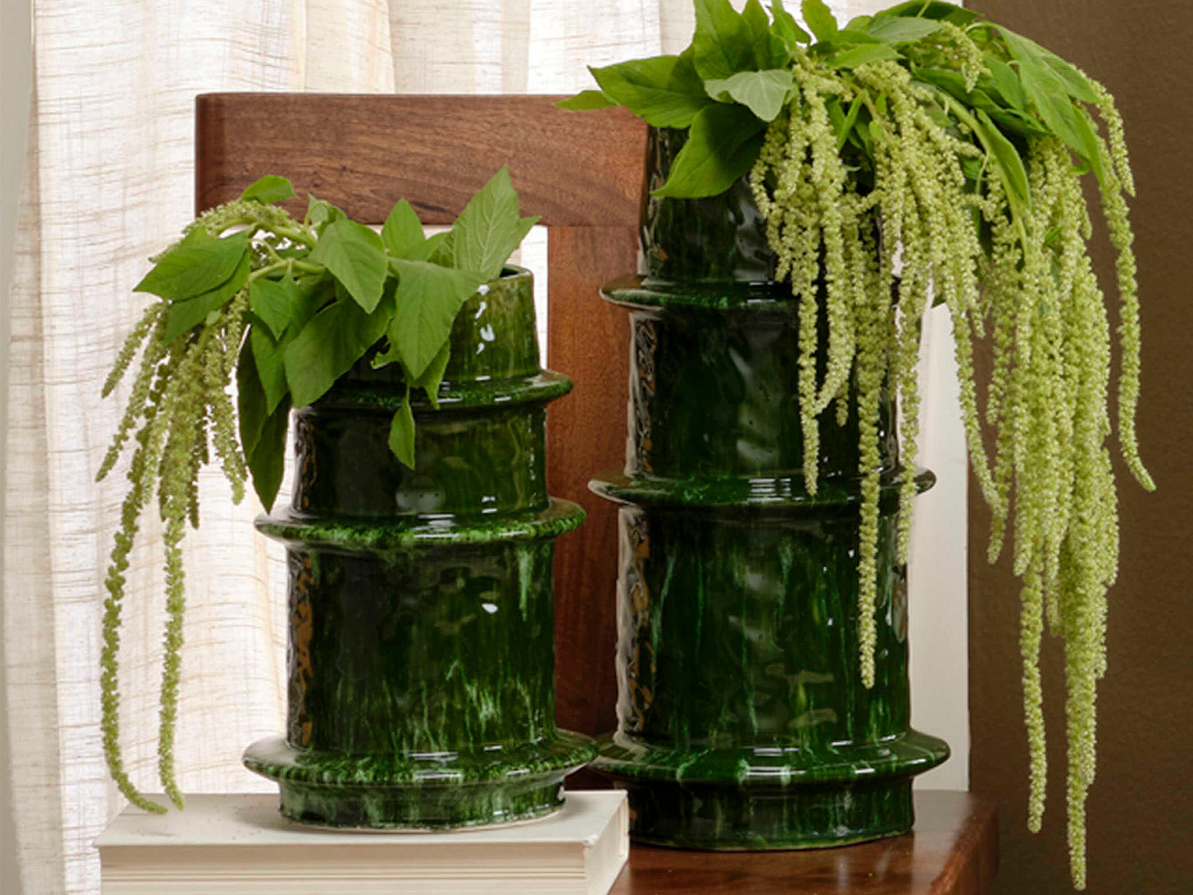 Jamie Young Saturn Green Vase