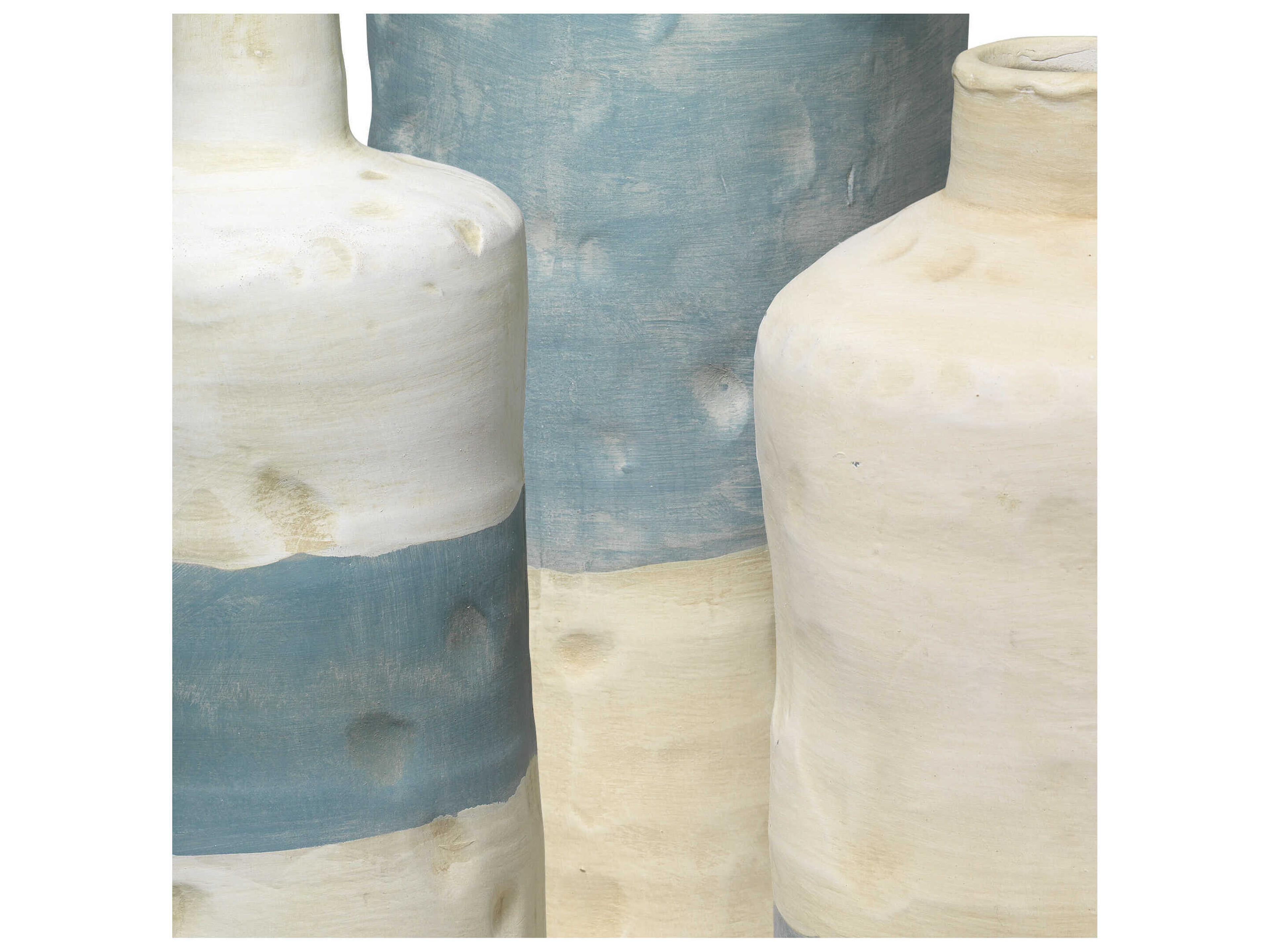Jamie Young Blue / White Vessels Set of 3