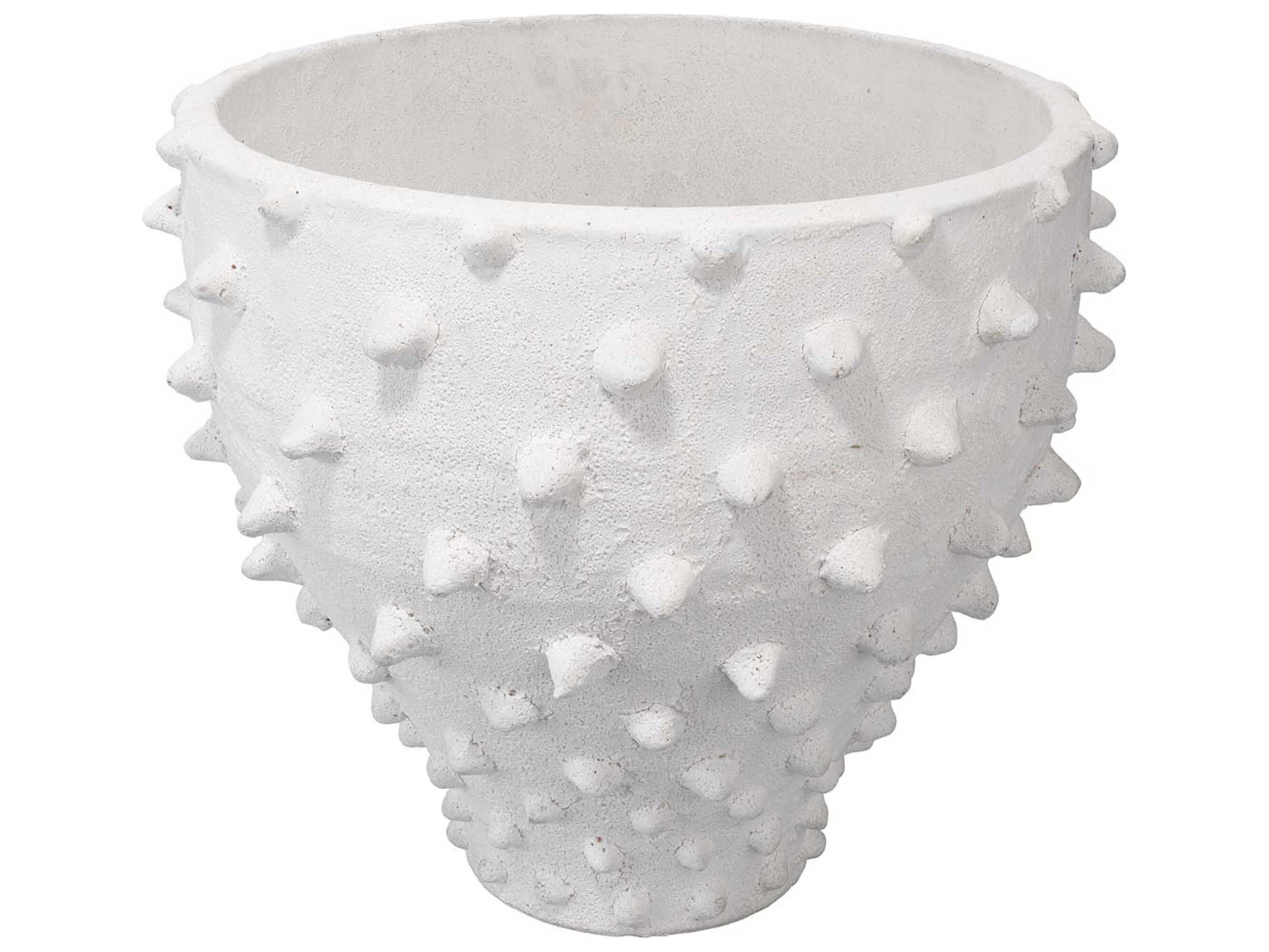 Jamie Young Textured Matte White Vase