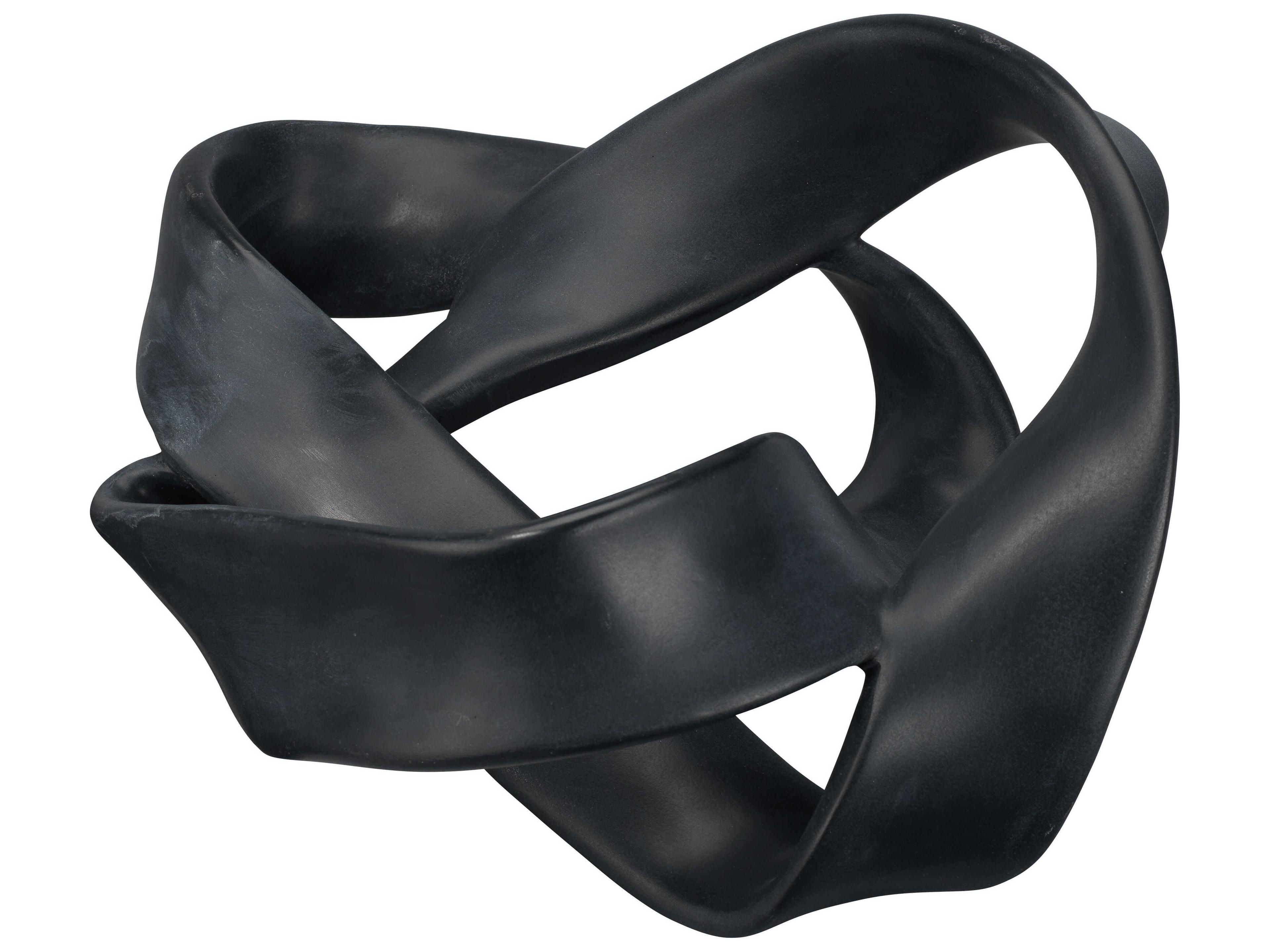 Tangled Black Resin Sculpture