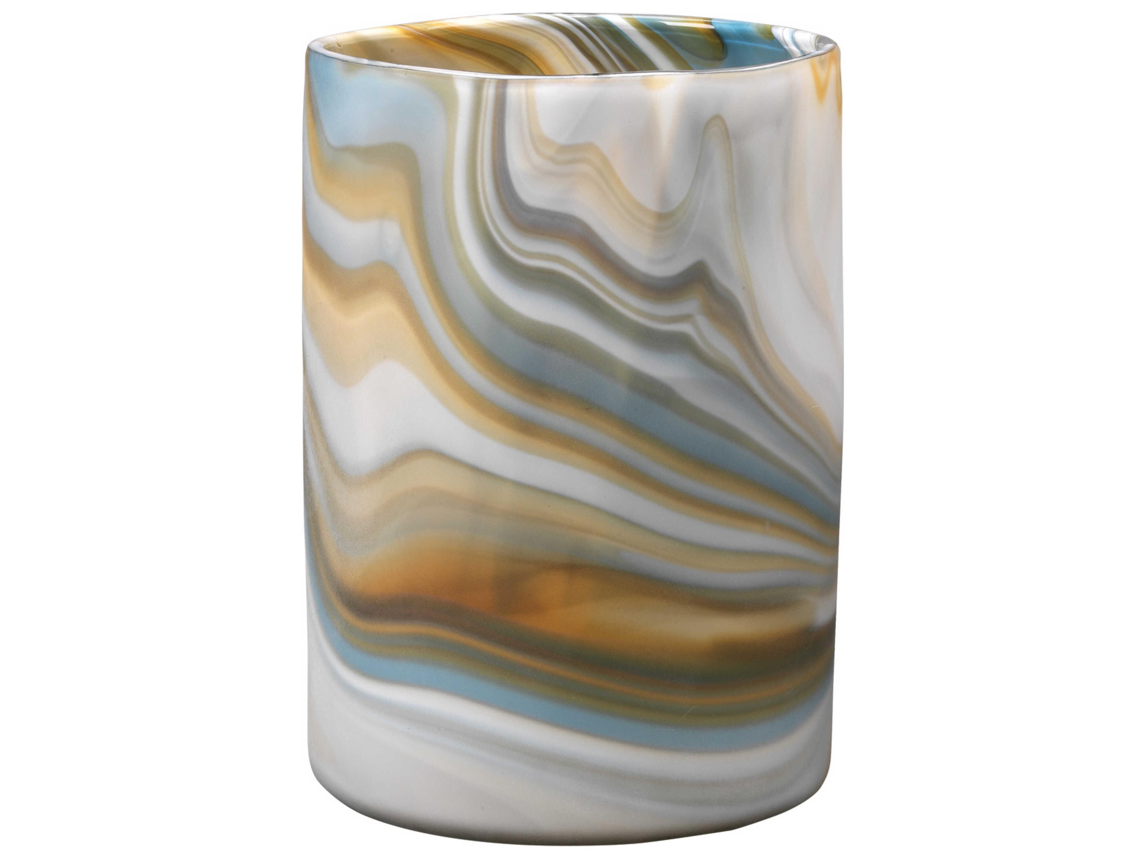 Jamie Young Terrene Blue 11" High Vase