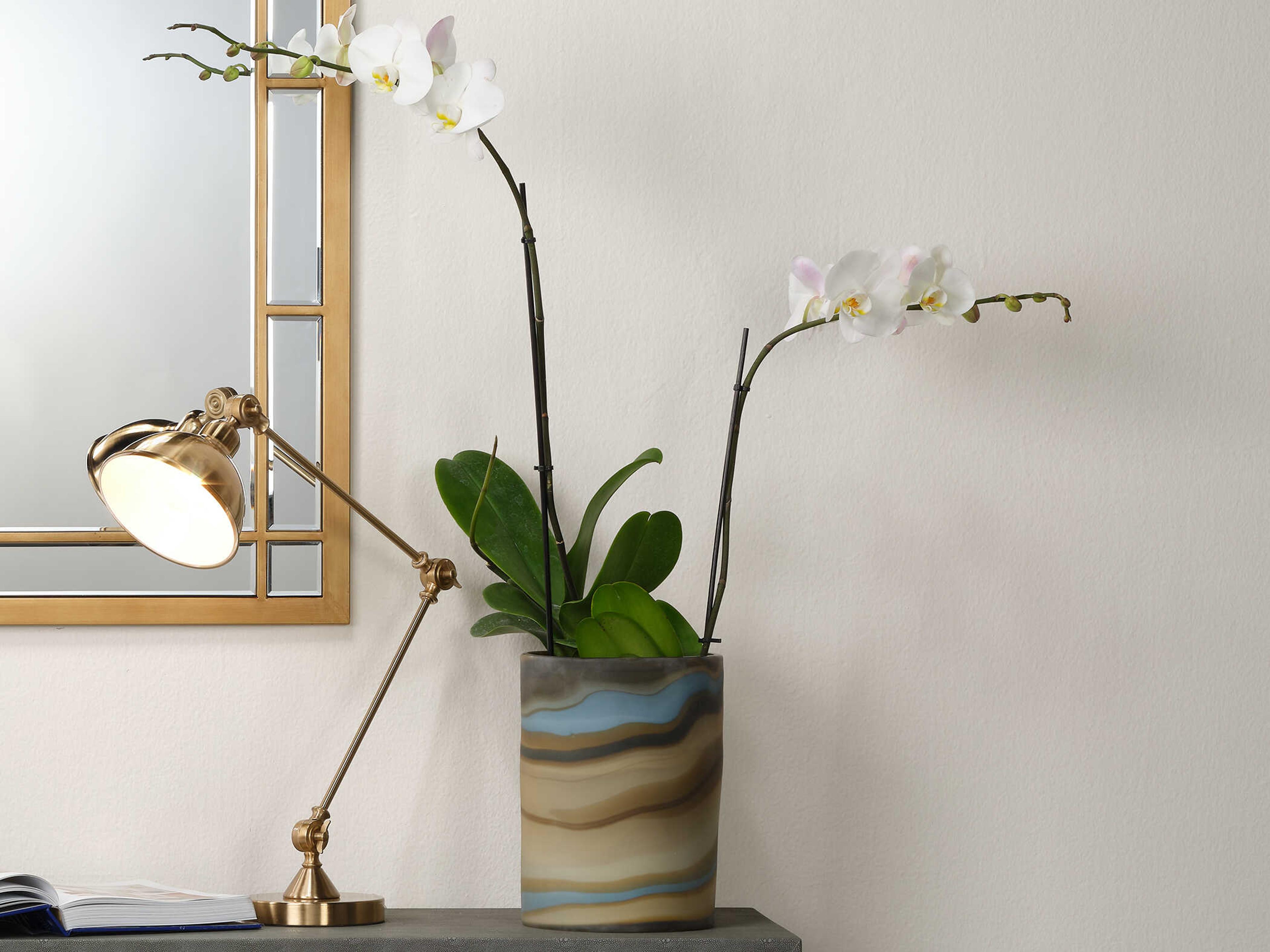 Jamie Young Terrene Blue 11" High Vase