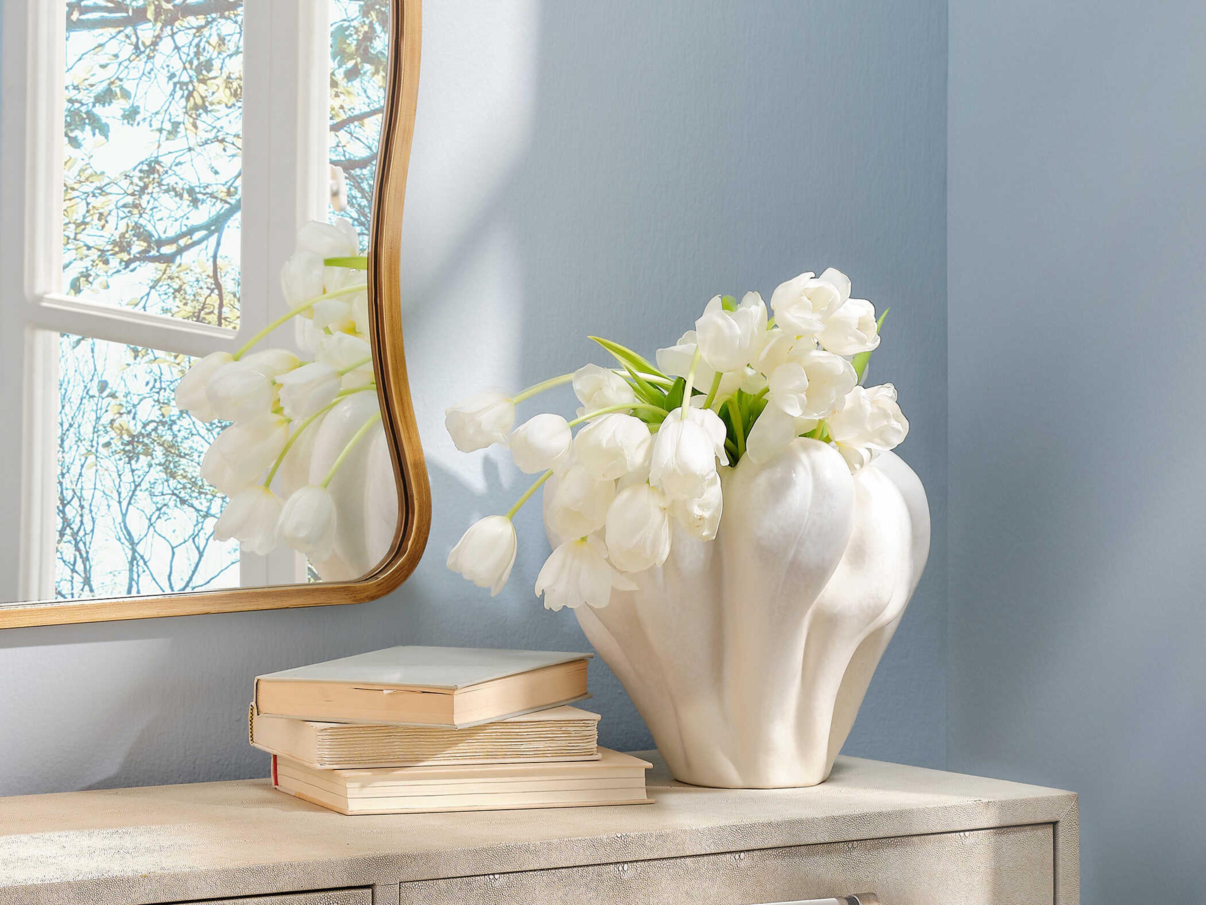 Jamie Young Tulip Off White Vase