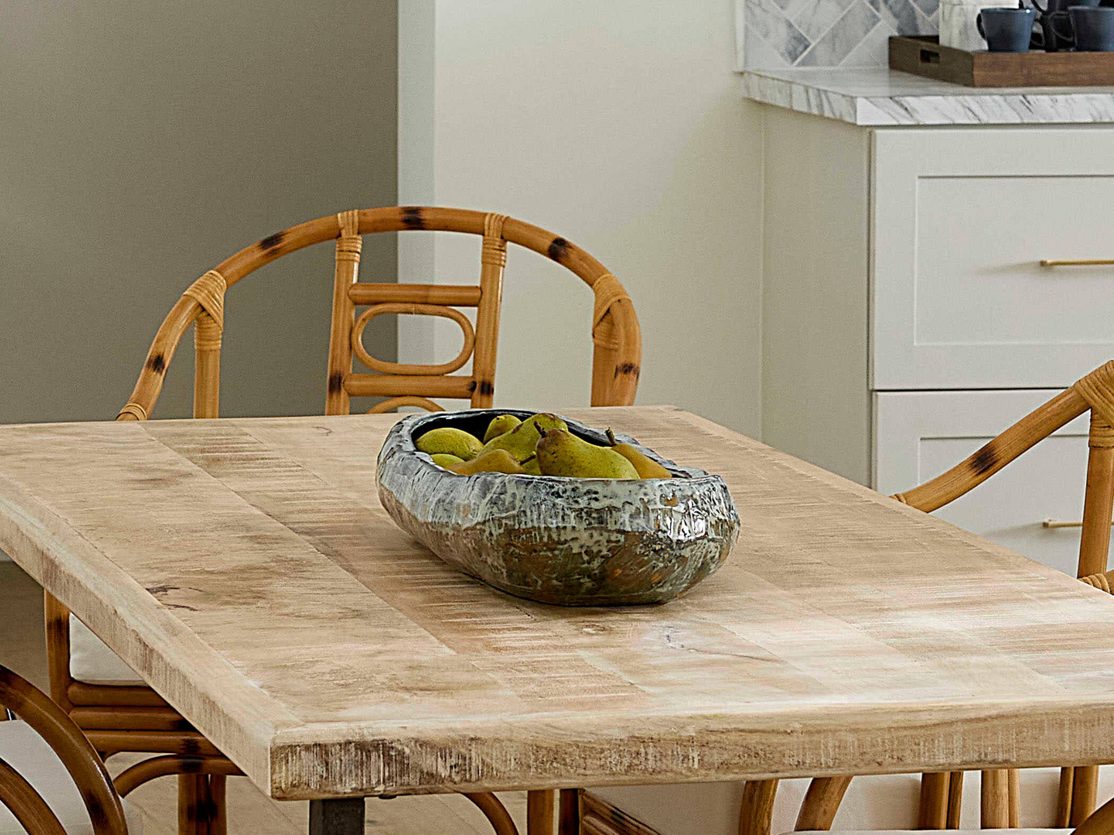 Jamie Young Unearthed Reactive Grey Glaze Decorative Bowl