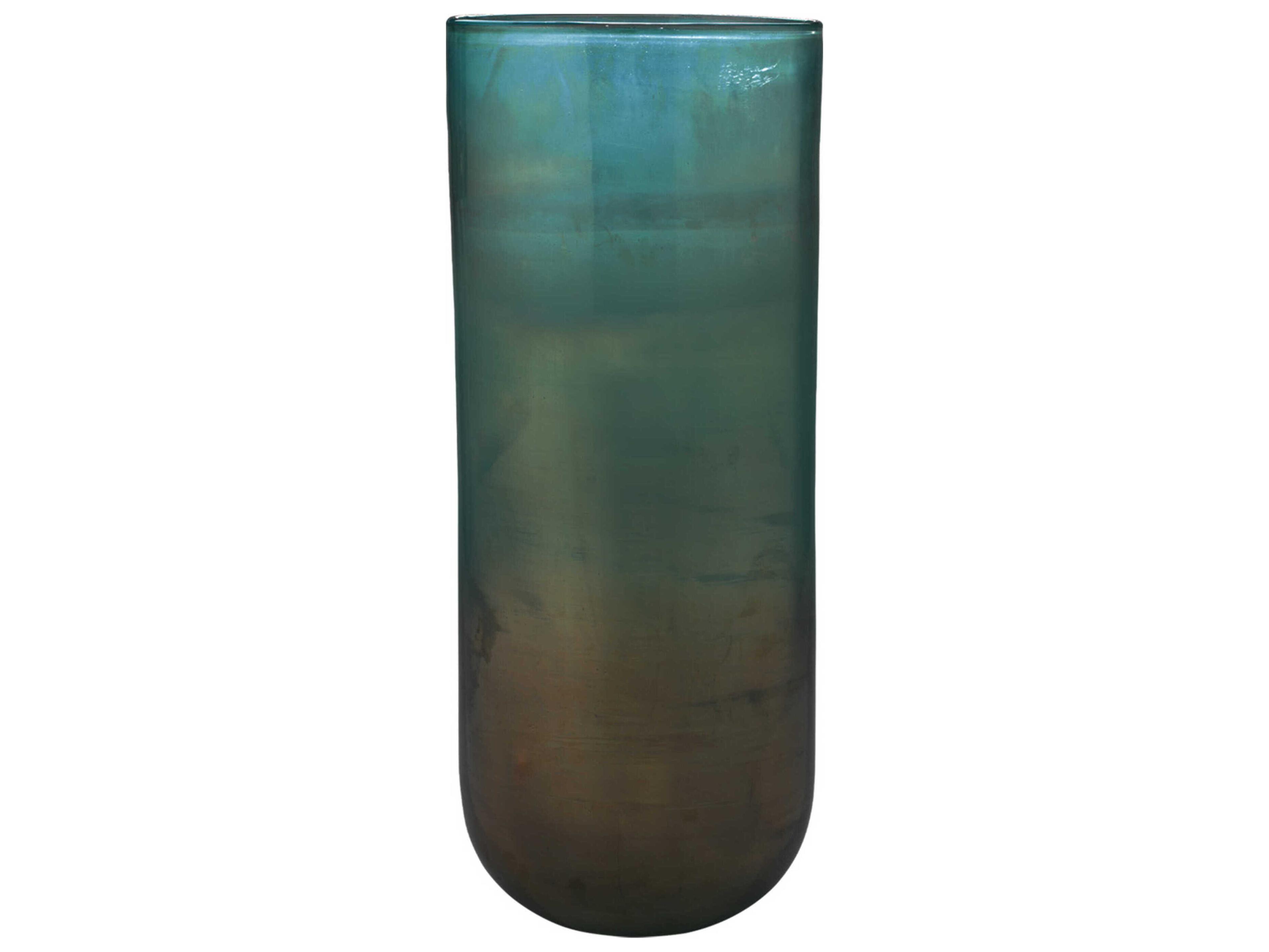 Vapor Metallic Aqua Vase