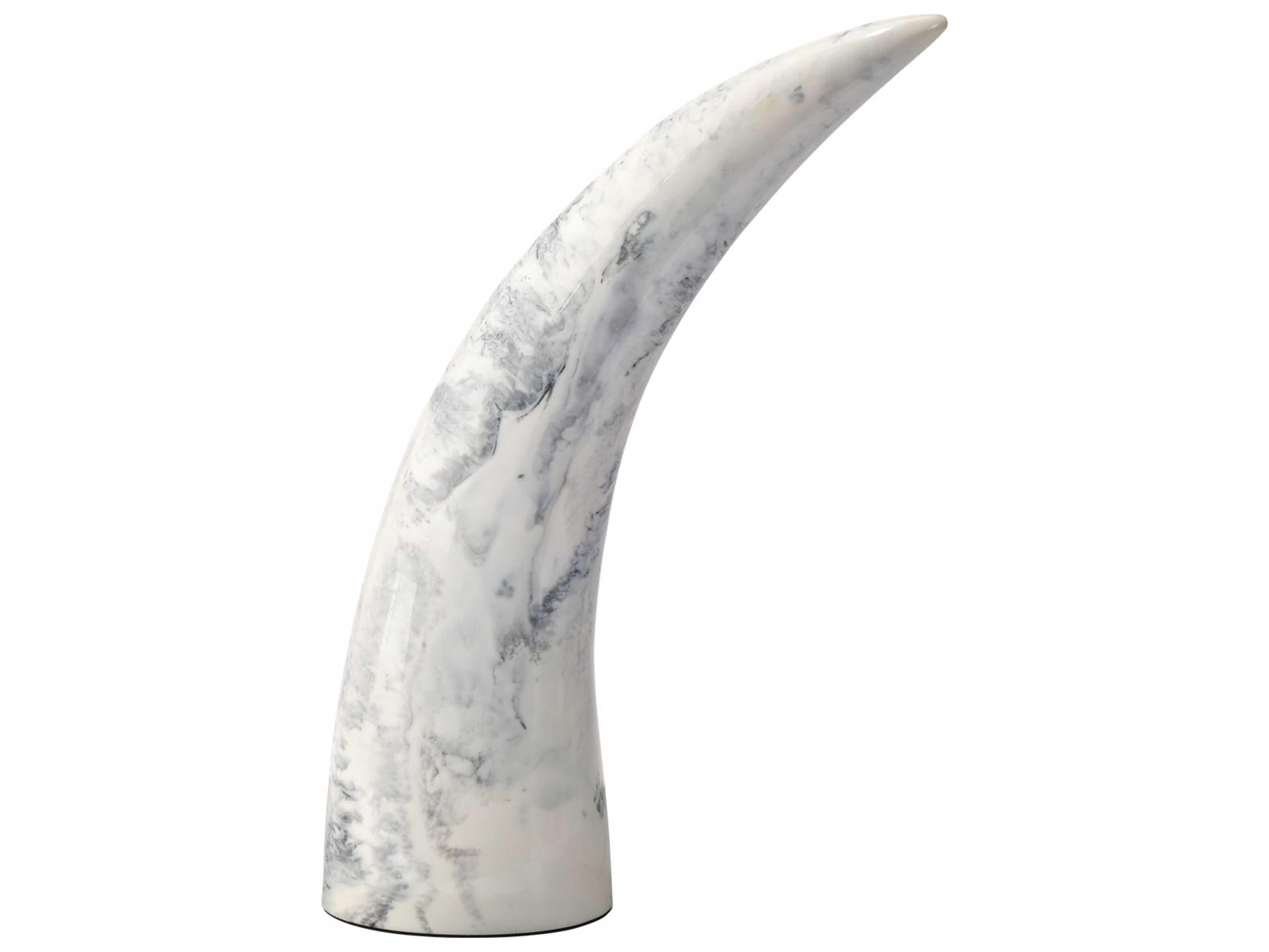 Jamie Young Swirled Cream, Black And Grey Resin Decorative Accent Set of 3