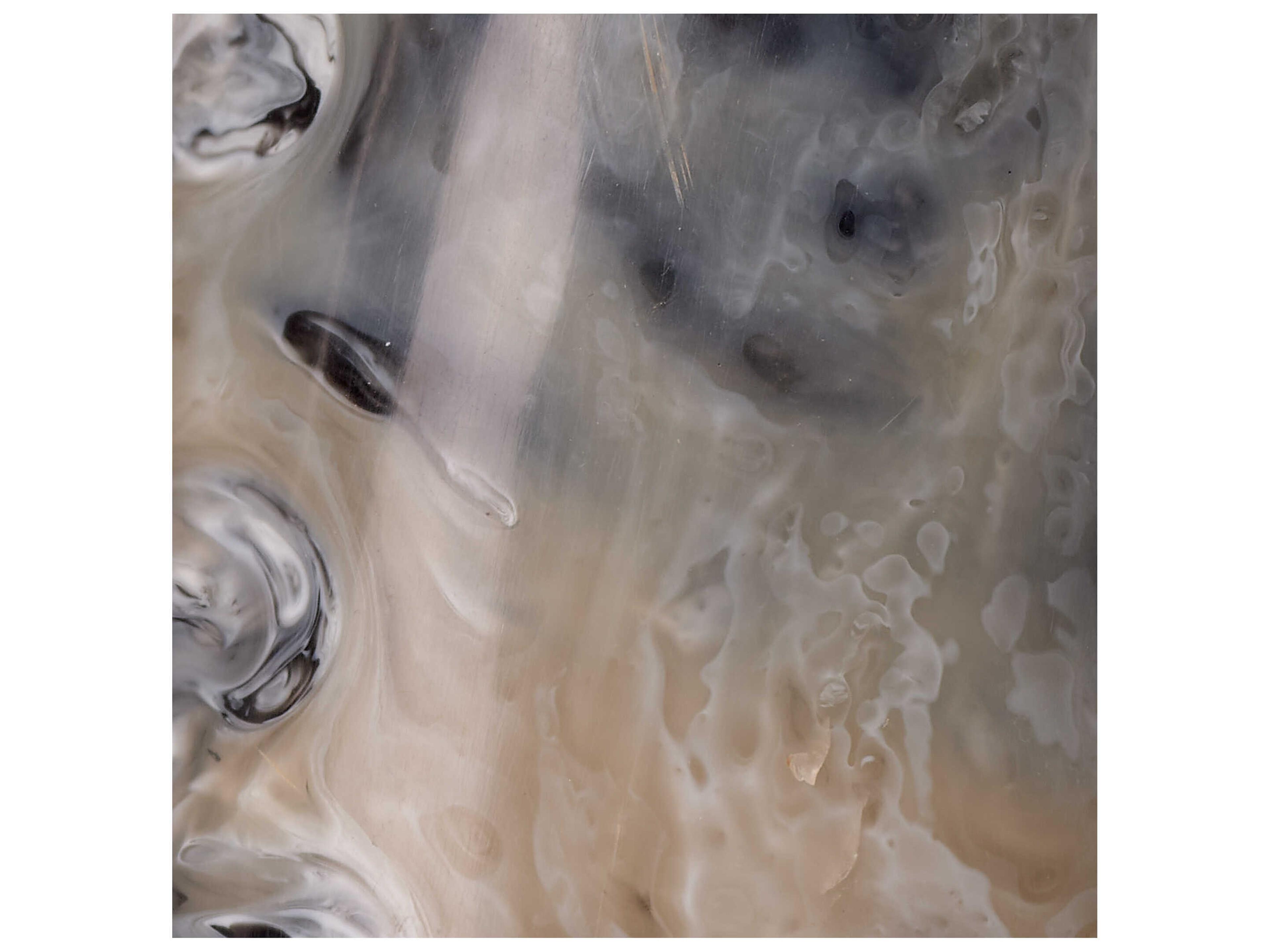 Jamie Young Swirled Cream, Black And Grey Resin Decorative Accent Set of 3