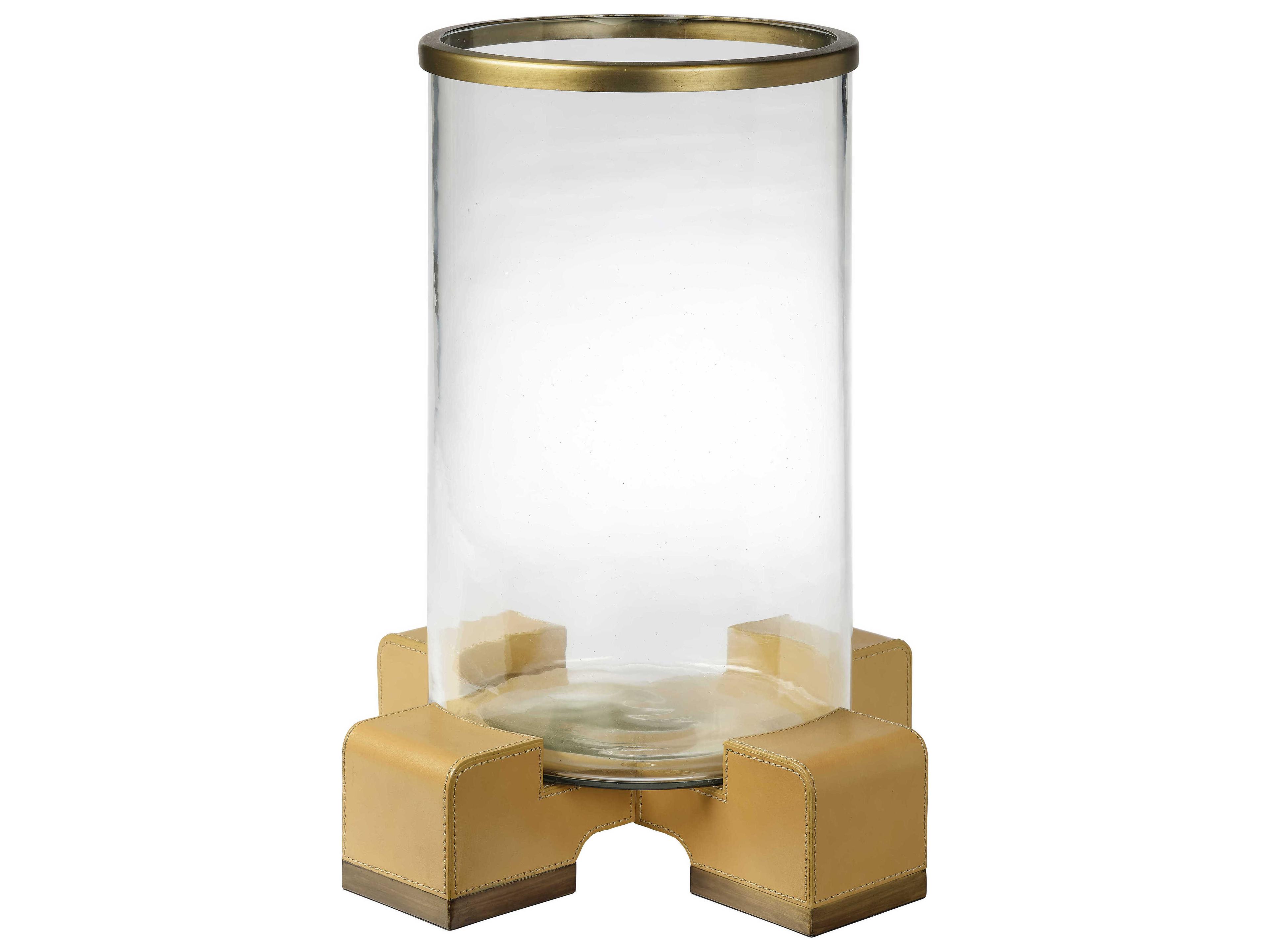 Jamie Young Vector Brass / Cashew Hurricane