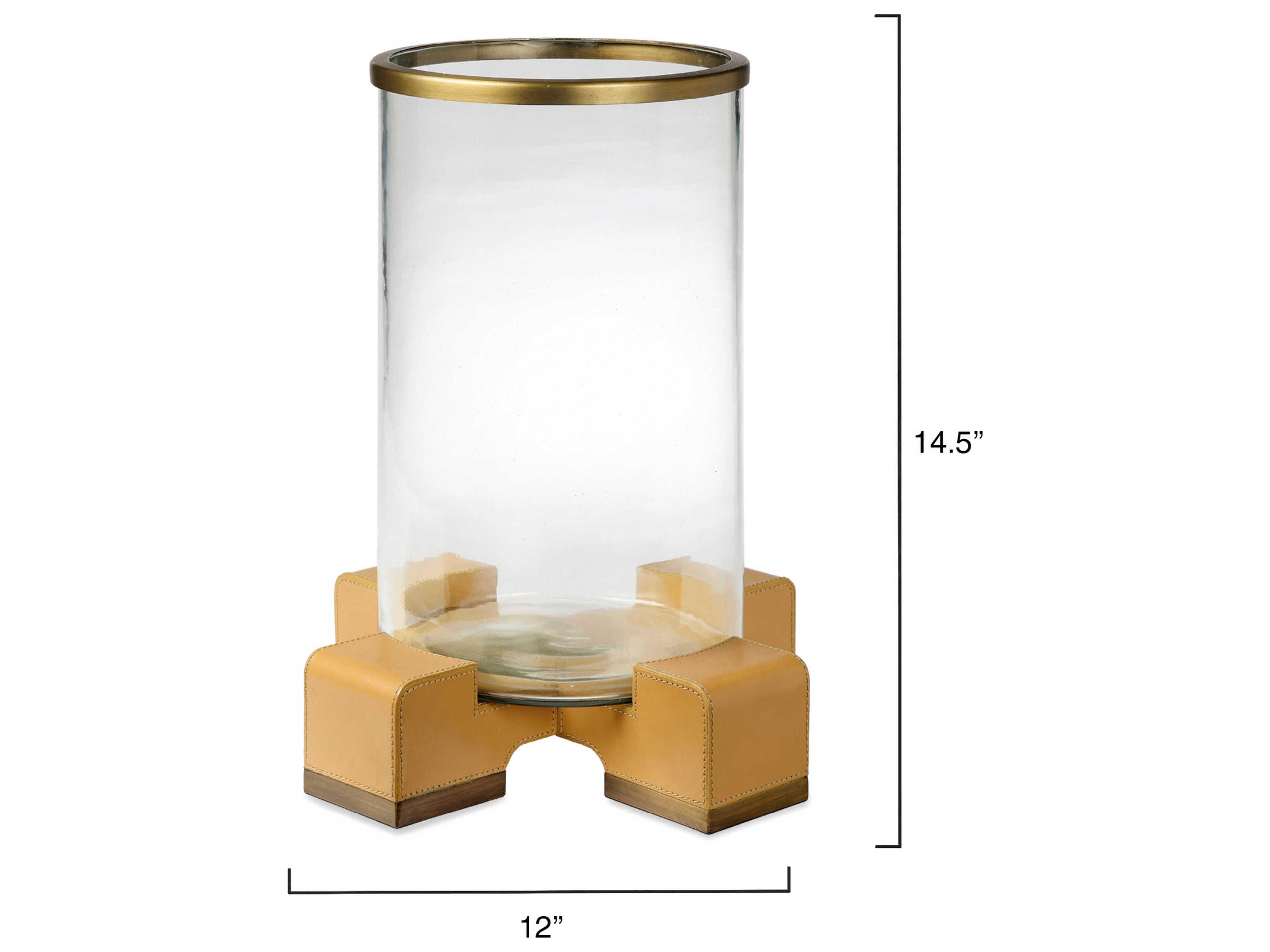 Jamie Young Vector Brass / Cashew Hurricane
