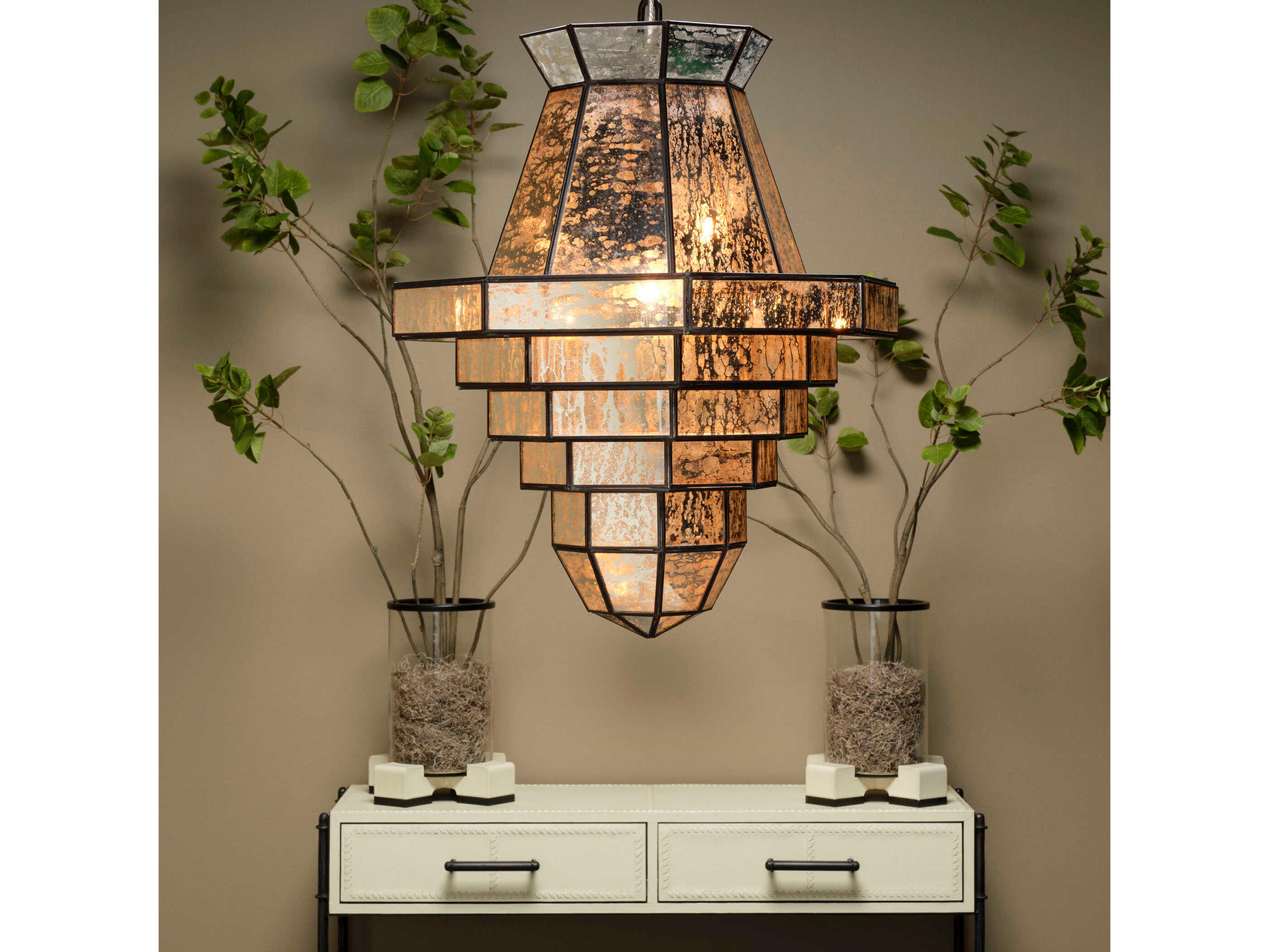 Jamie Young Vector Black / Ivory Hurricane