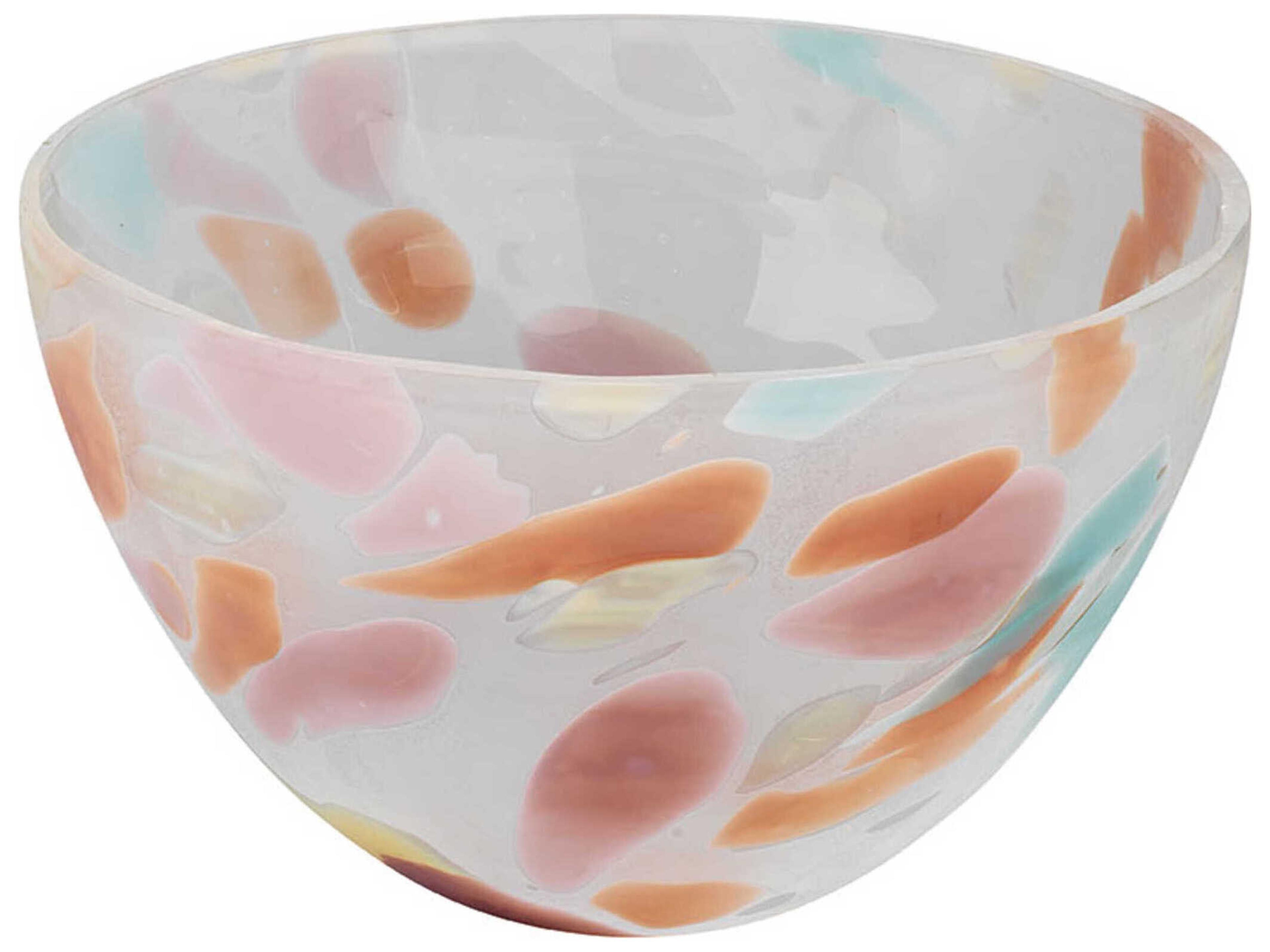Watercolor Pastel Multicolor 10" Decorative Bowl