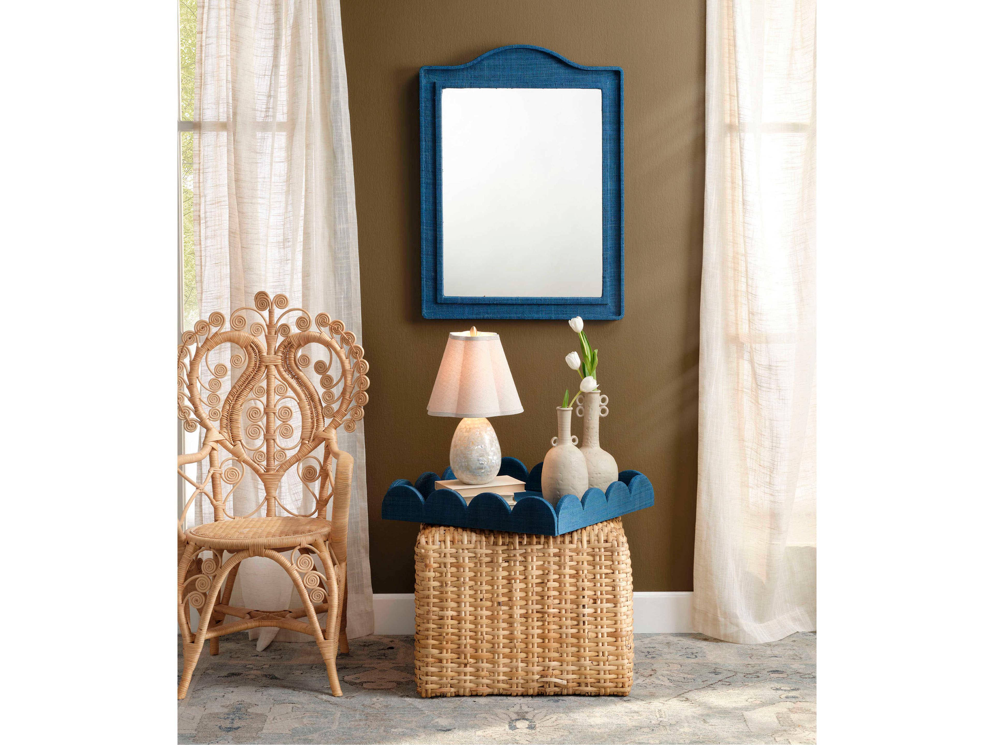 Jamie Young Wonderland Scalloped Indigo Serving Tray