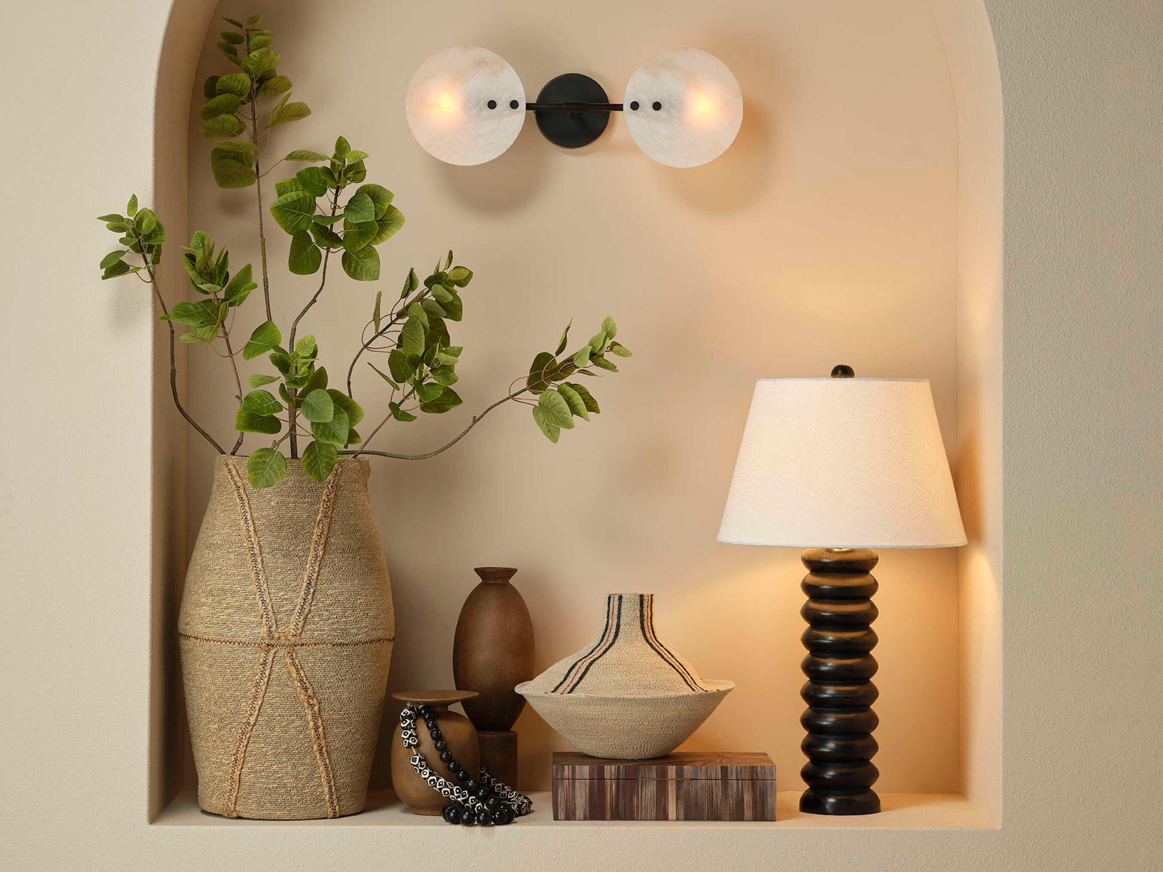 Jamie Young Abacus Black Buffet Lamp