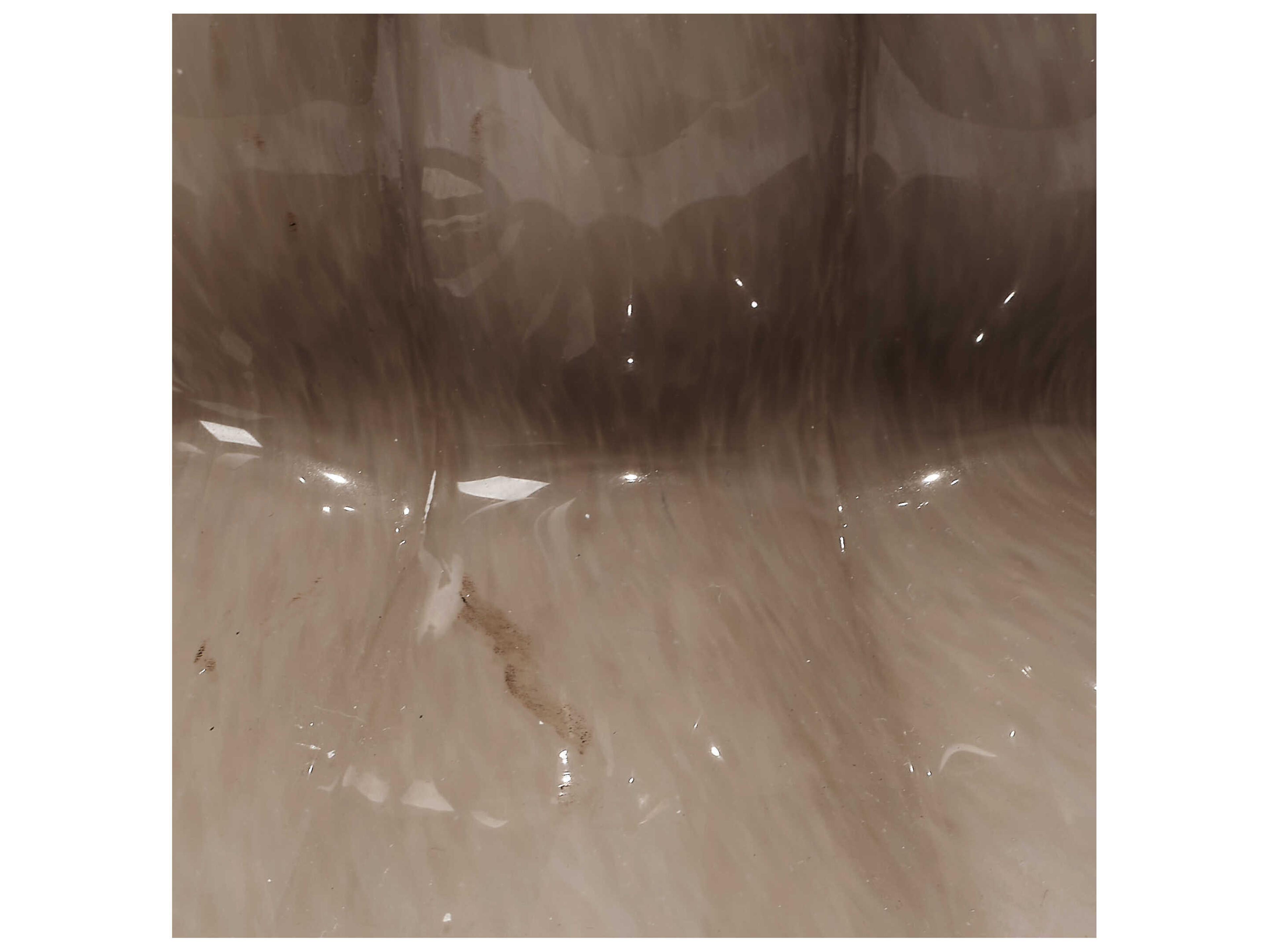 Jamie Young Agnes Taupe Natural Linen Scallop With Trim Brown Table Lamp