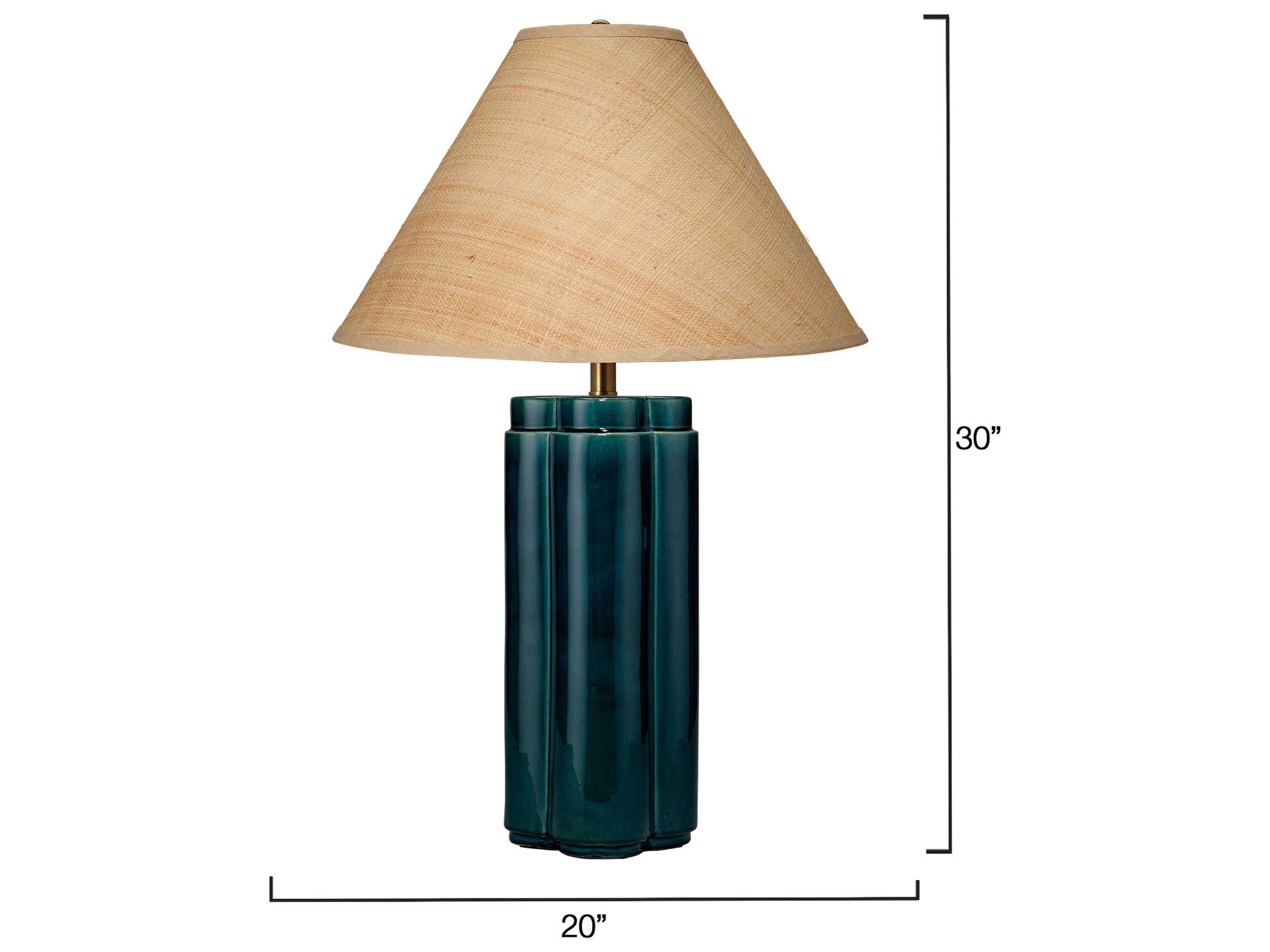 Jamie Young Allister Blue Buffet Lamp