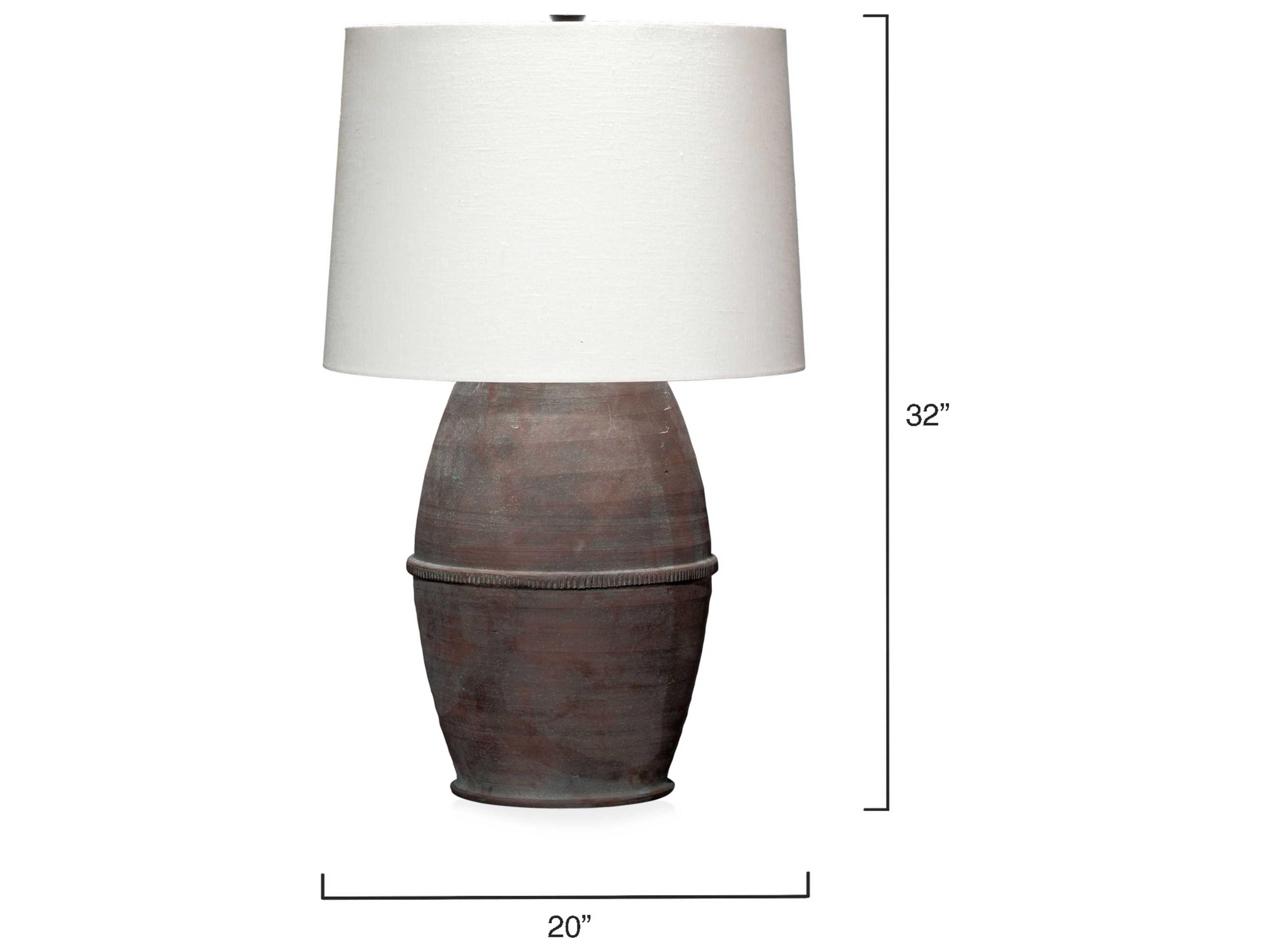 Jamie Young Dark Grey Buffet Lamp