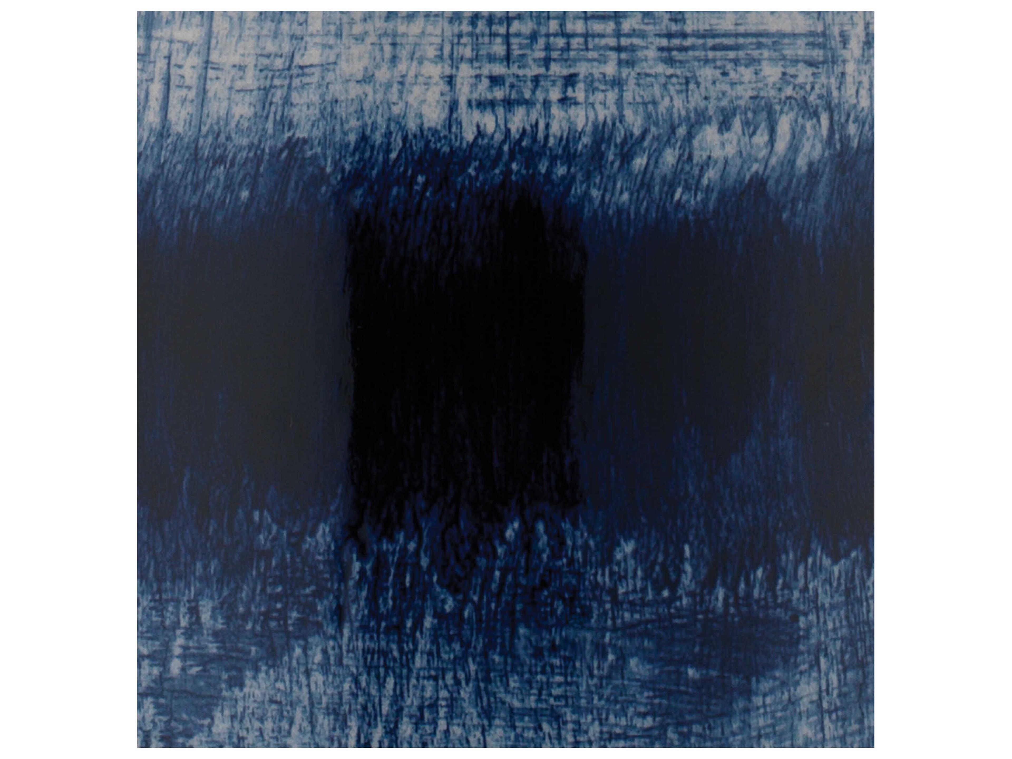 Jamie Young Batik Blue Linen White Drum Purple Buffet Lamp