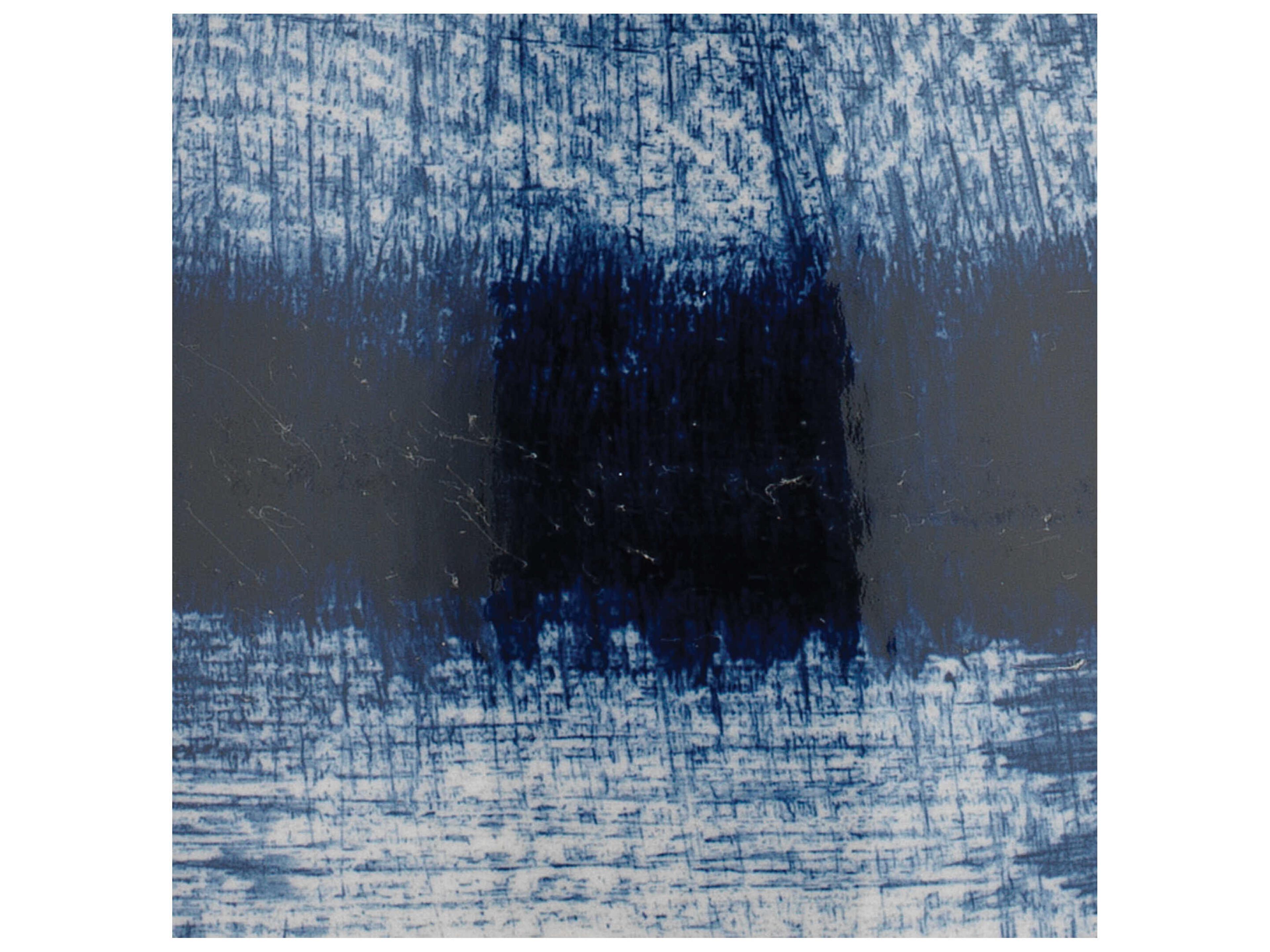 Jamie Young Batik Blue Linen White Drum Purple Table Lamp