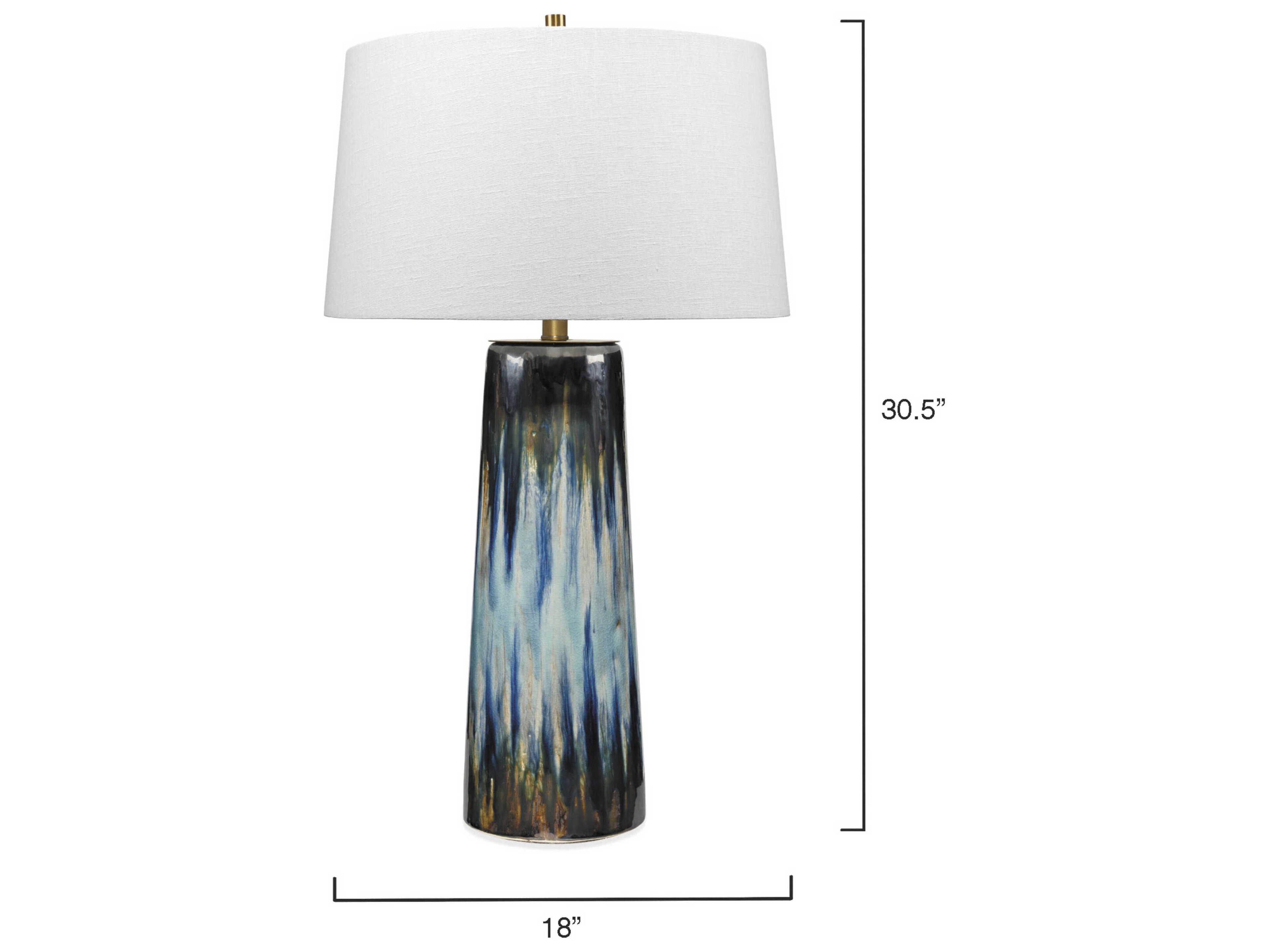 Jamie Young Blue Table Lamp