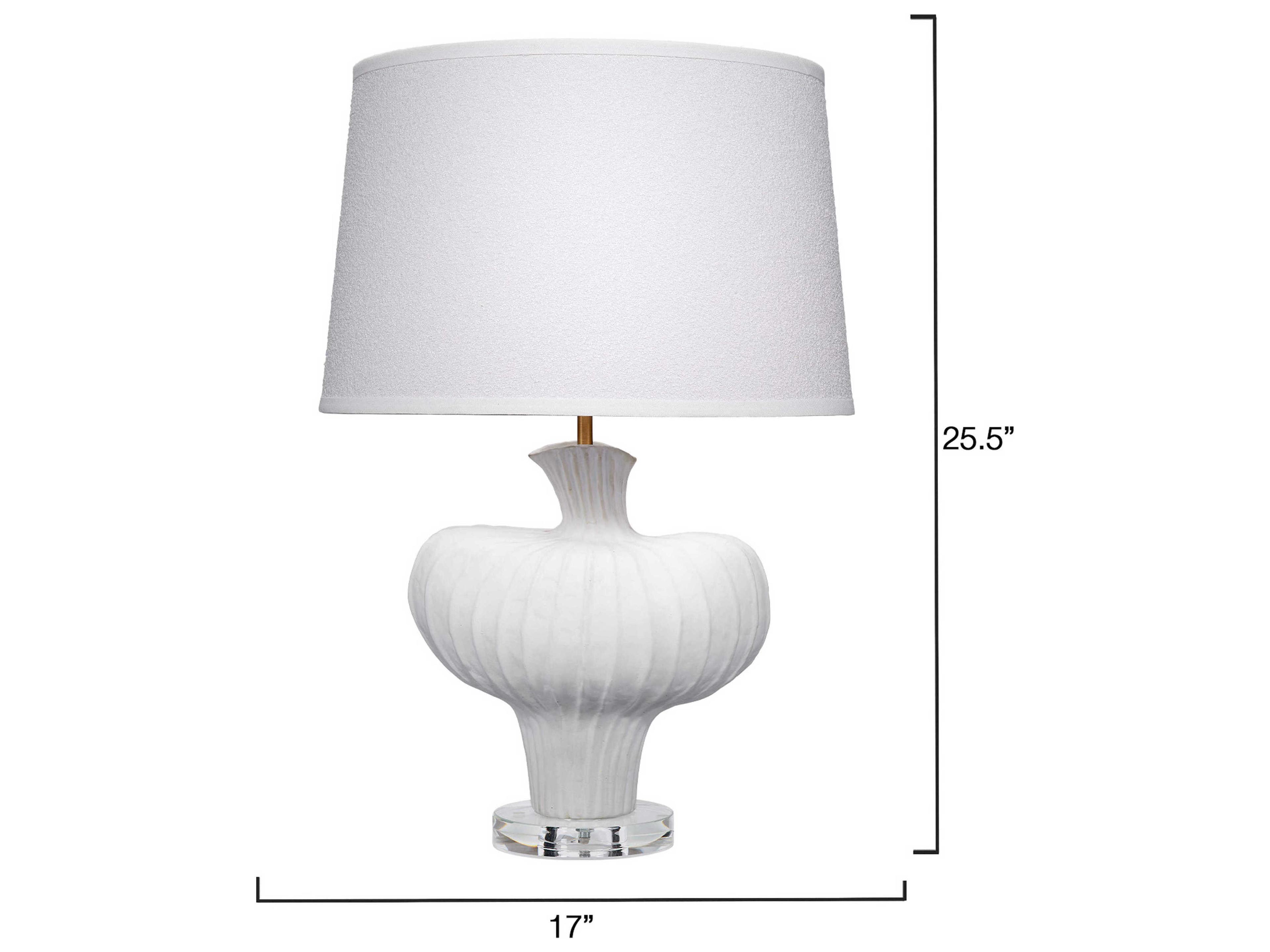 Jamie Young Colette White Buffet Lamp
