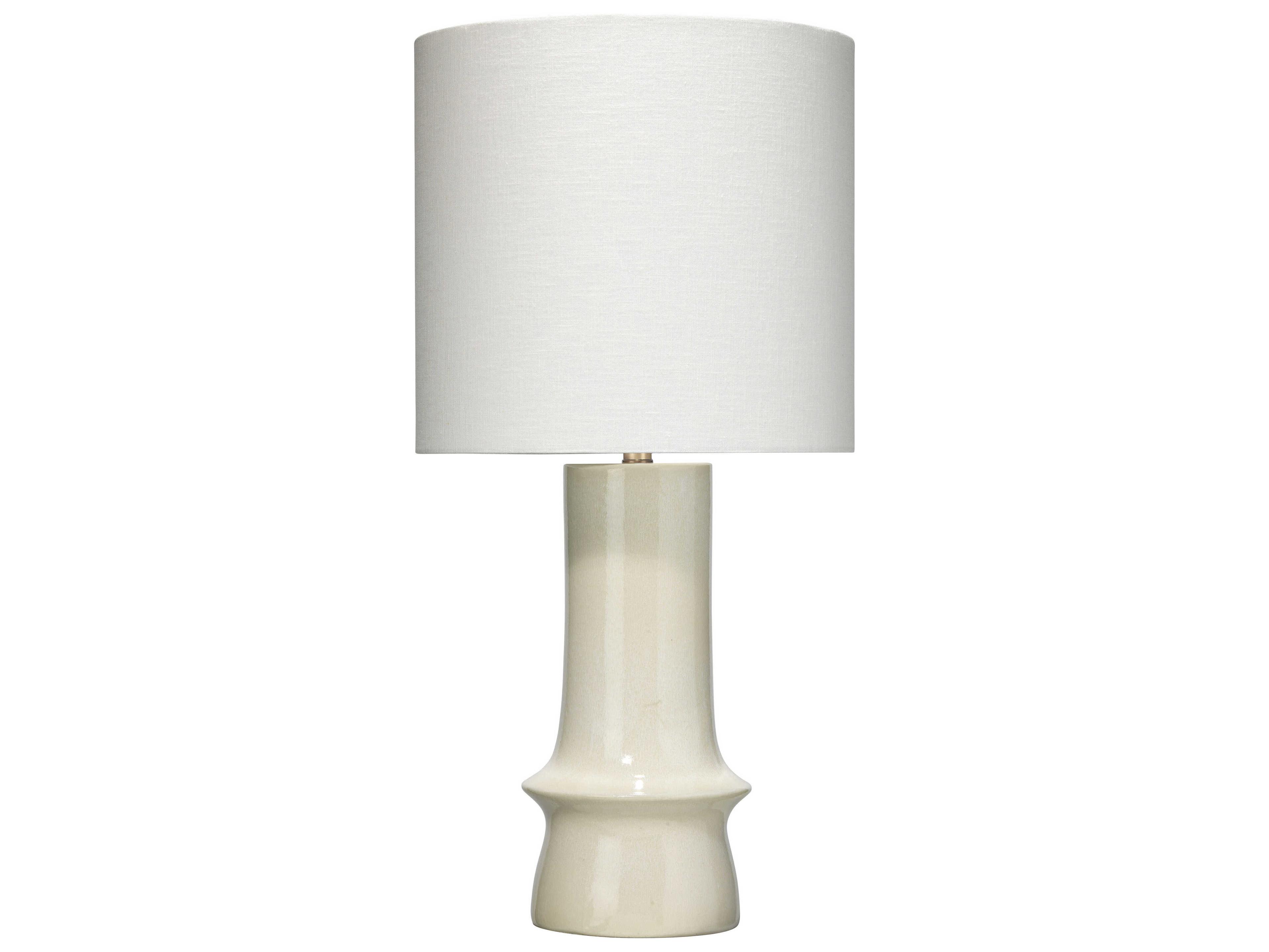 Jamie Young Crest Cream White Buffet Lamp