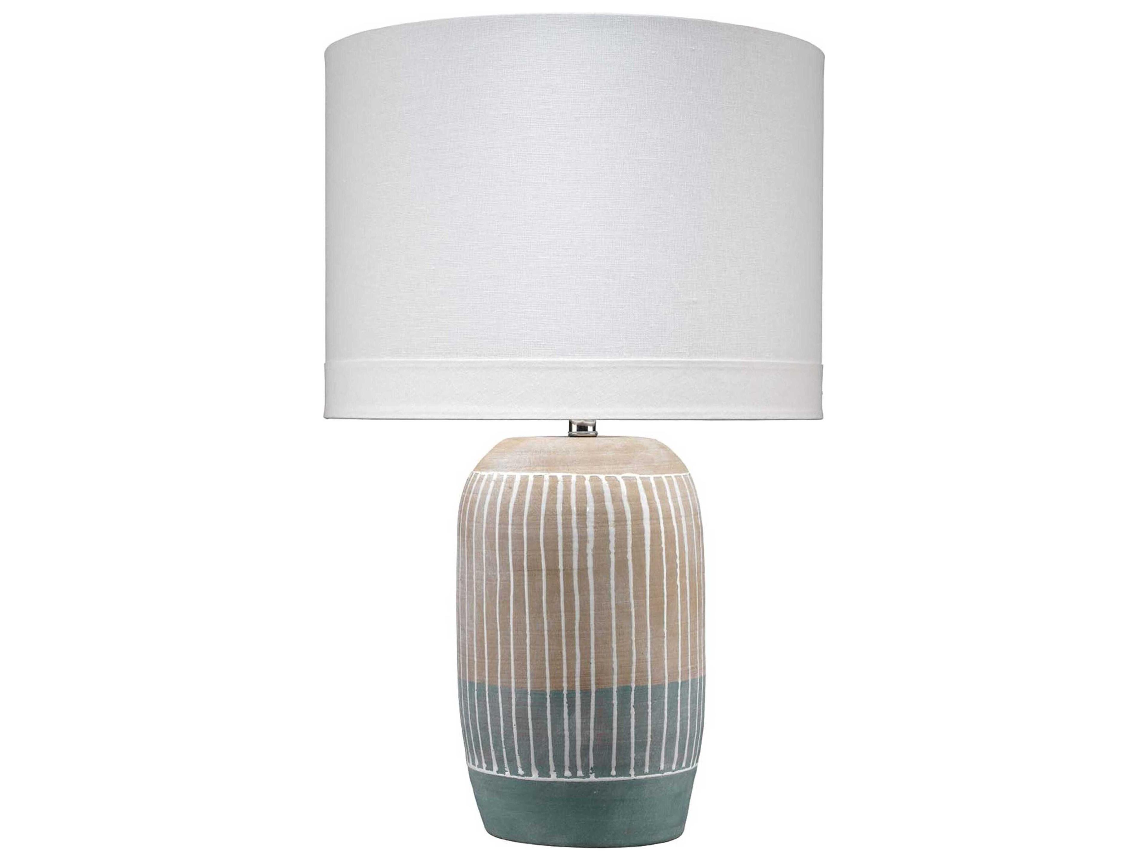 Jamie Young Natural Slate Blue Buffet Lamp