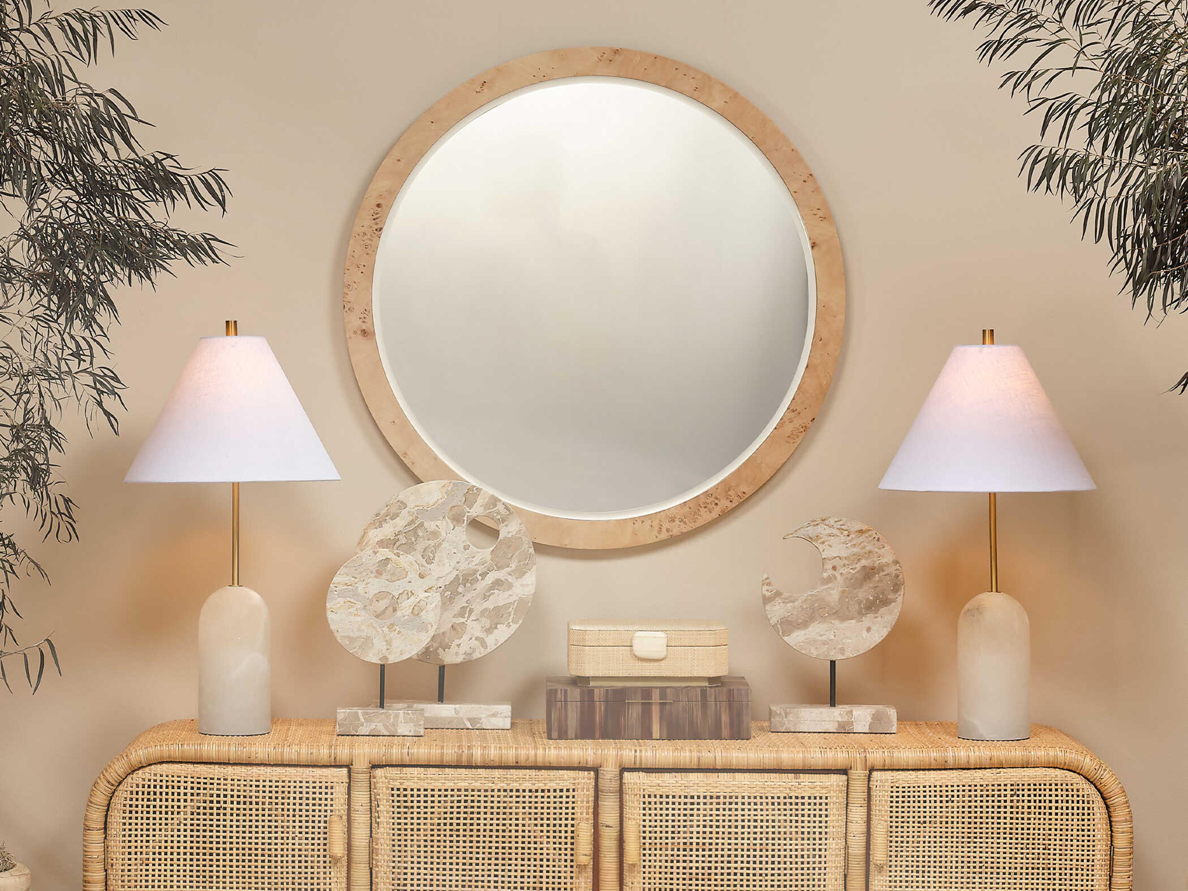 Jamie Young Holt White Buffet Lamp