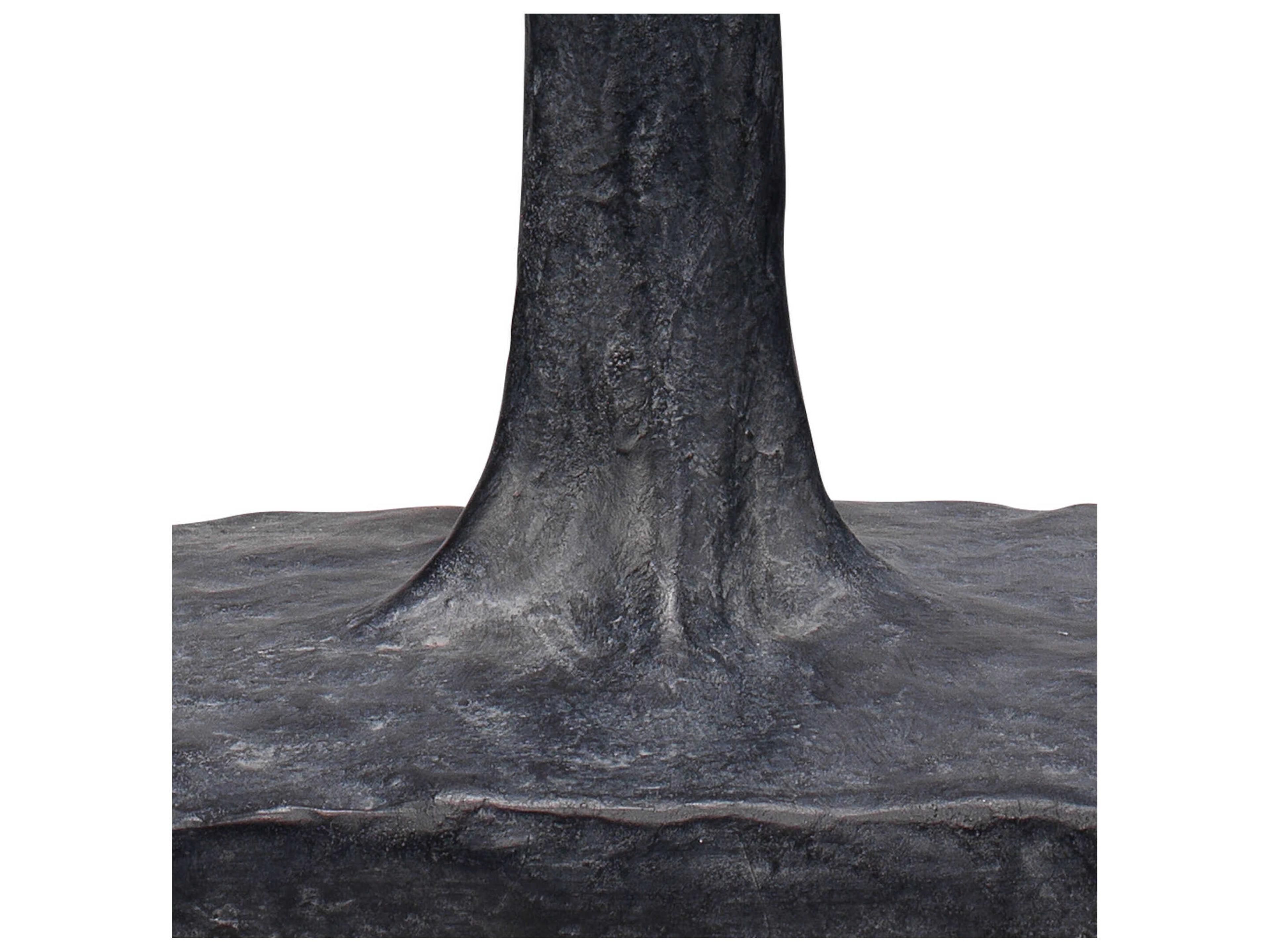 Jamie Young Humble Black Linen White Drum Buffet Lamp