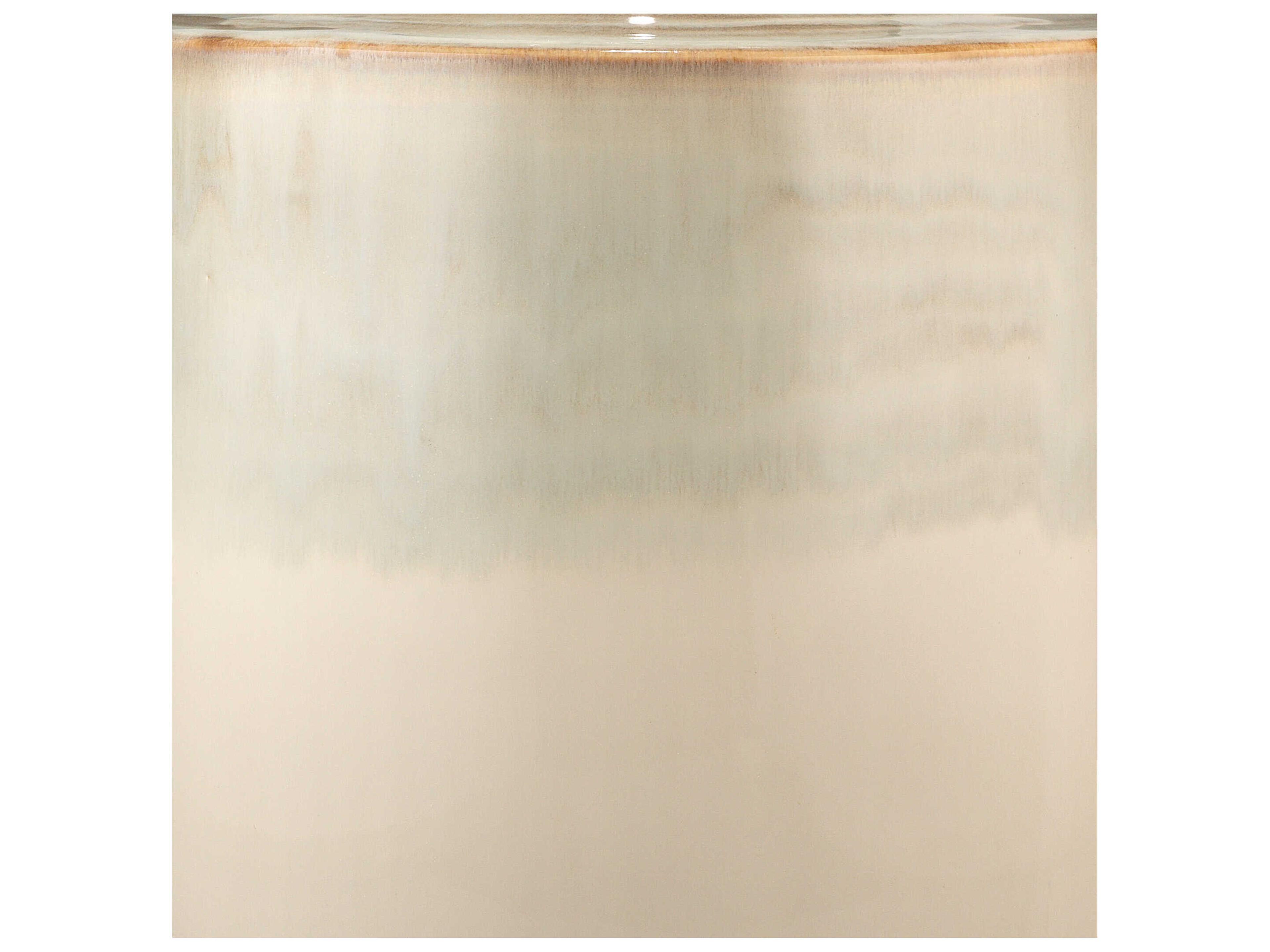 Jamie Young Lagoon Cream Dripped Ceramic Off White Buffet Lamp