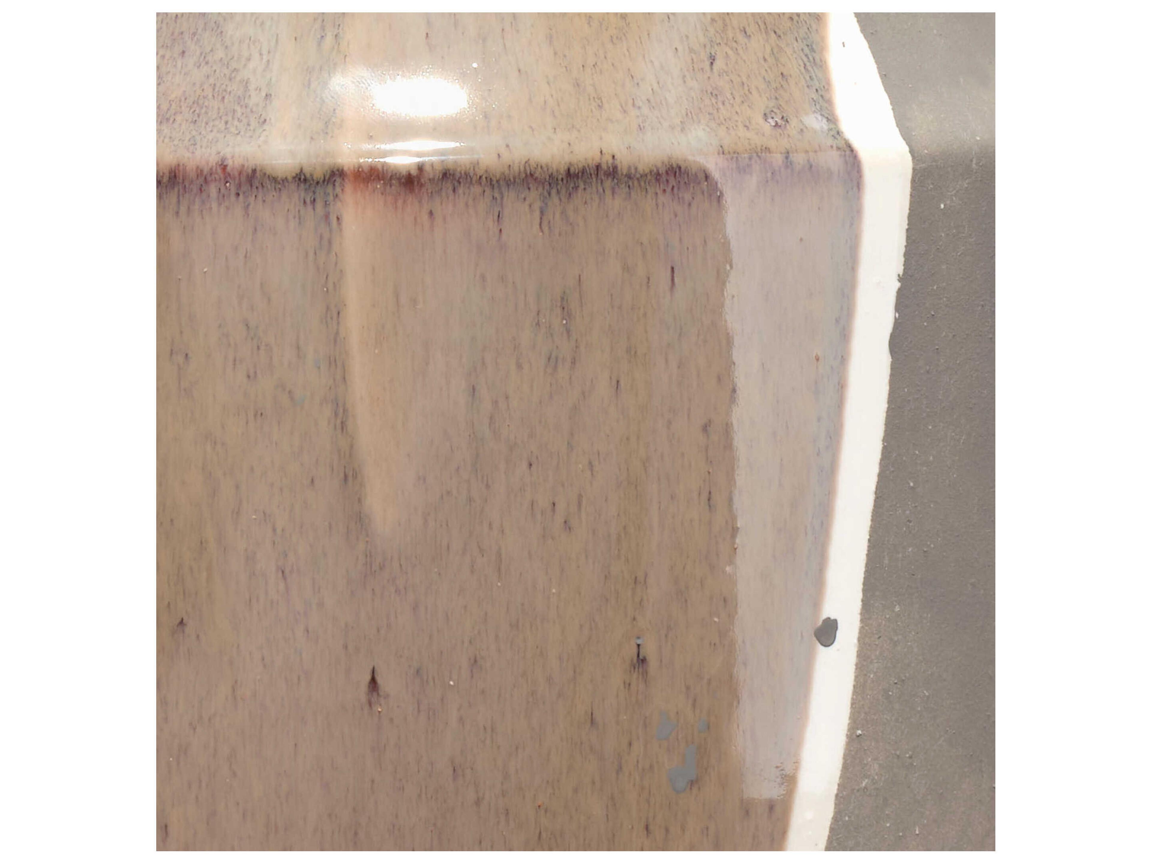 Jamie Young Matte Grey With Beige White Drip Brown Buffet Lamp