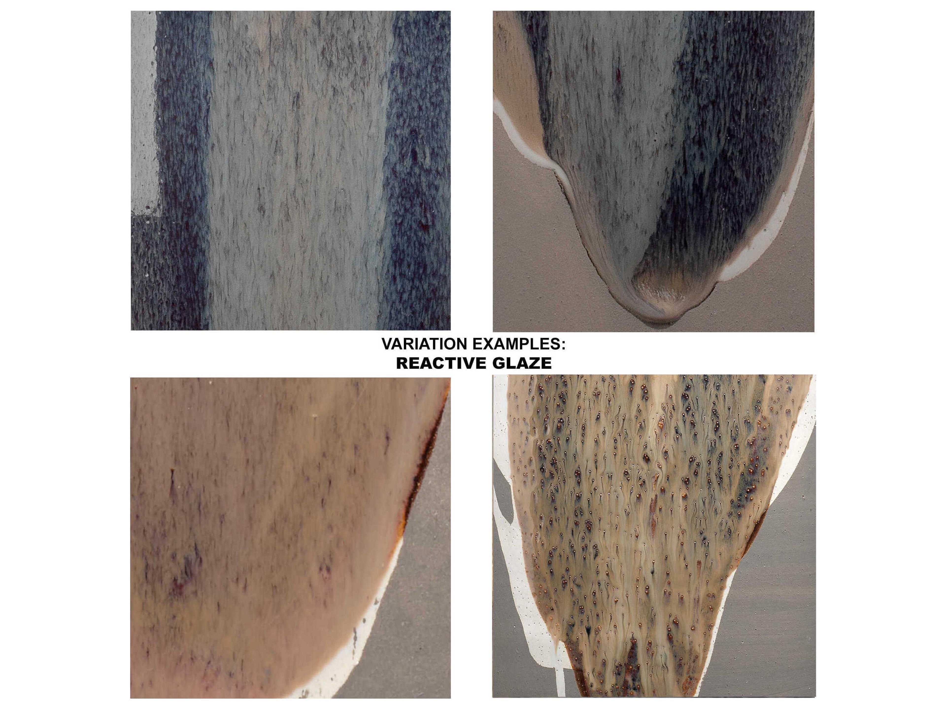 Jamie Young Matte Grey With Beige White Drip Brown Buffet Lamp