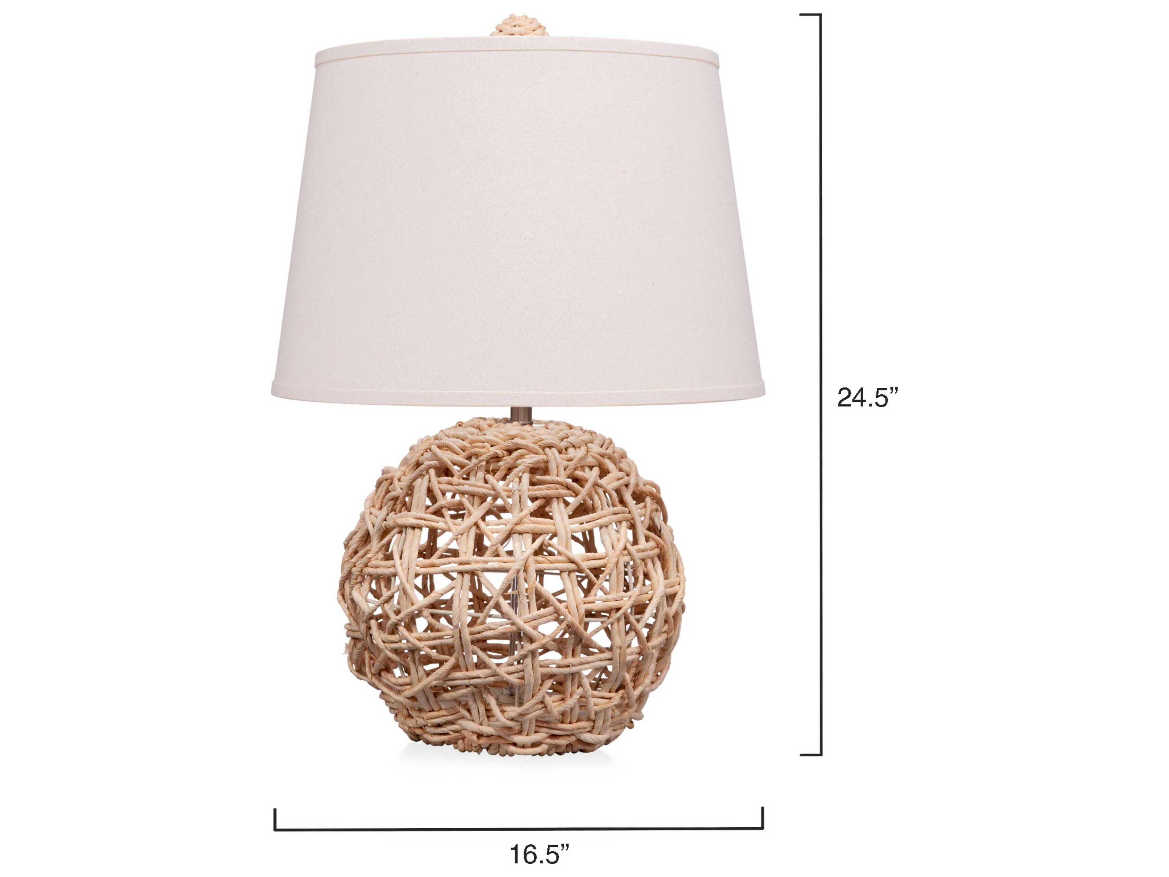 Jamie Young Natural Brown Table Lamp