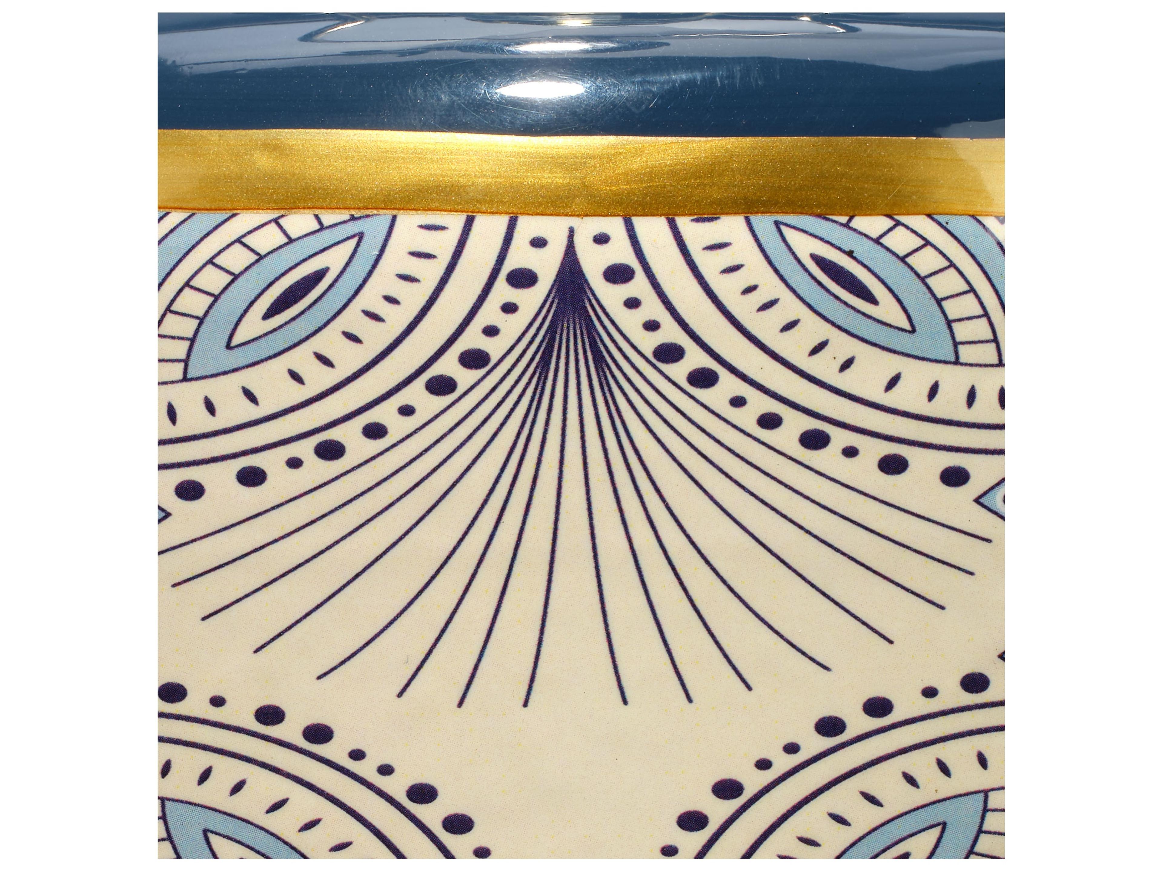 Jamie Young Orbital Blue Table Lamp