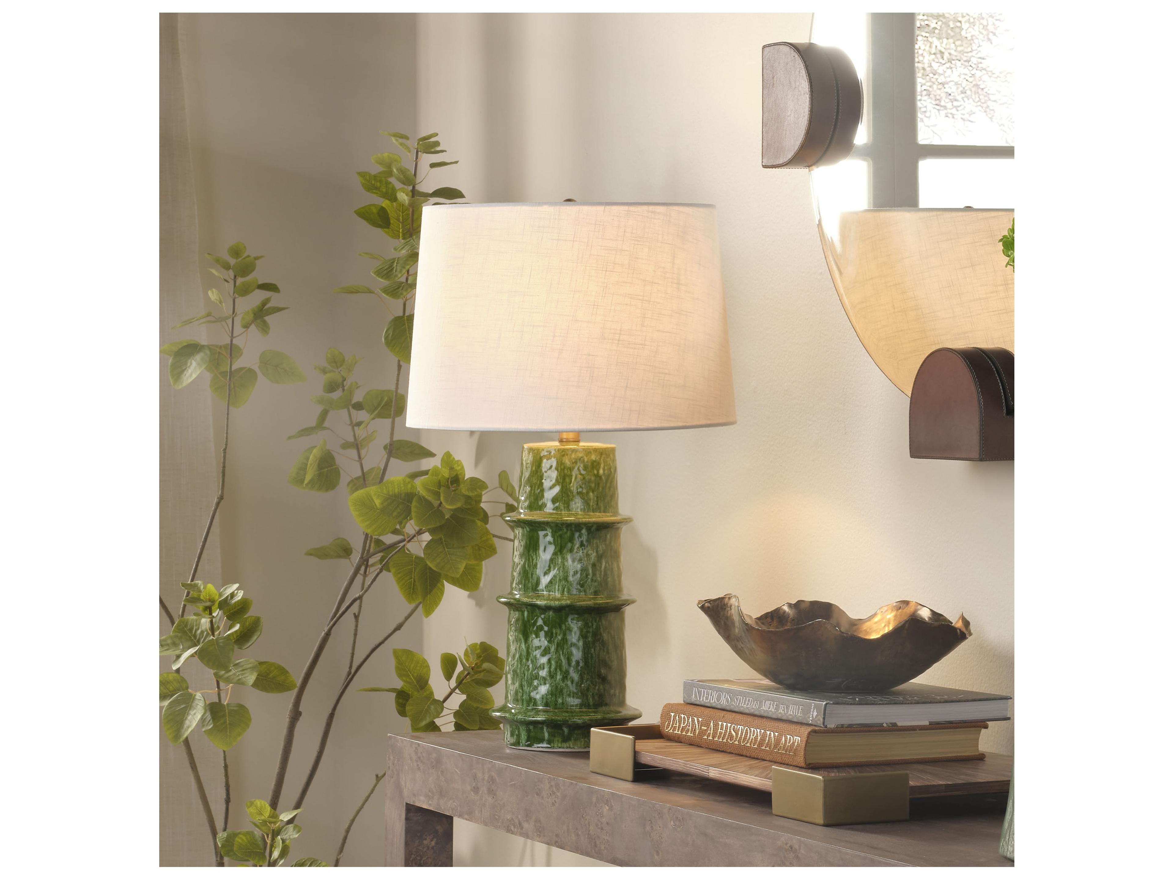 Jamie Young Saturn Green Table Lamp