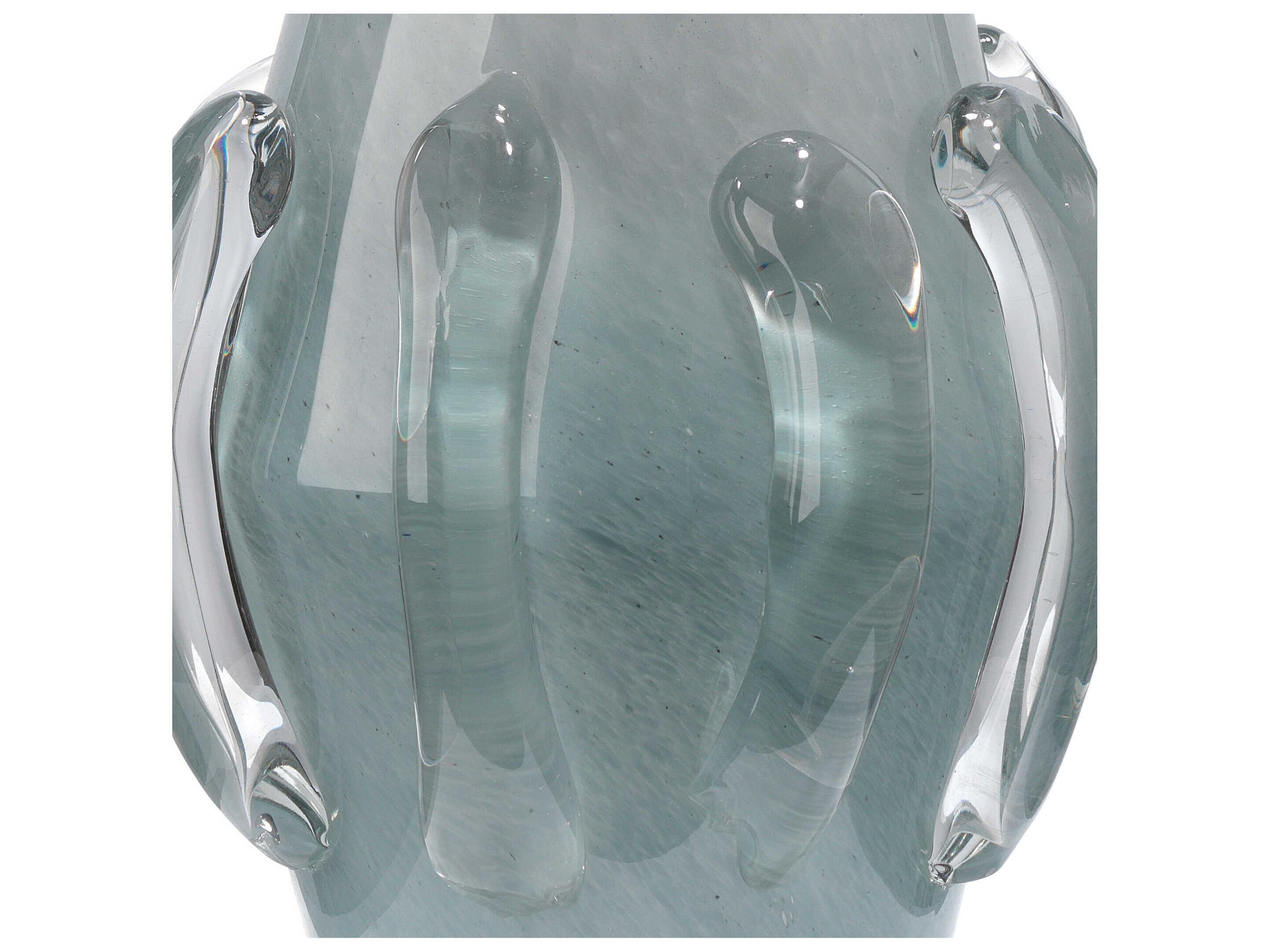 Jamie Young Talon Glass Cornflower Blue Buffet Lamp